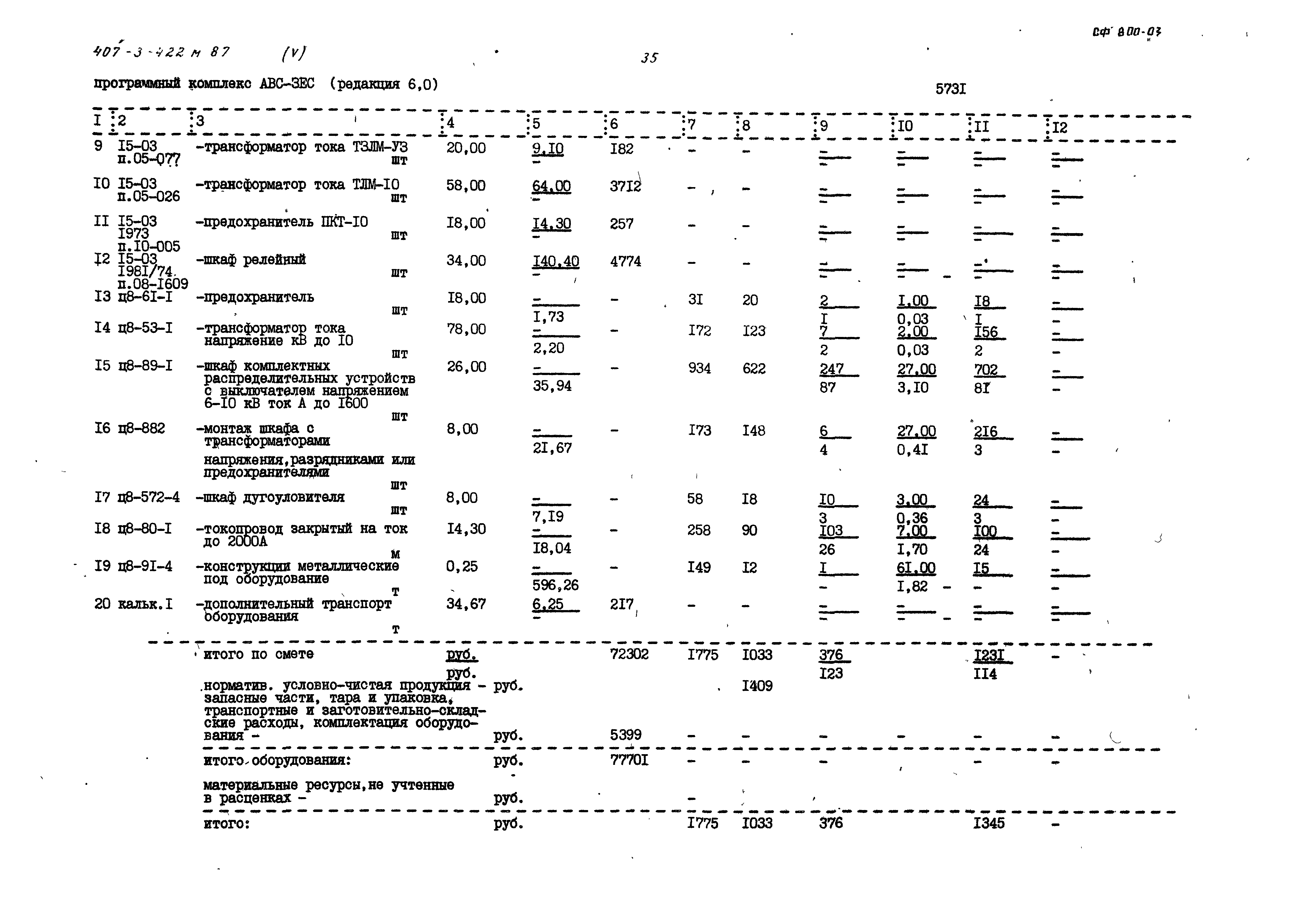 Типовой проект 407-3-422м.87