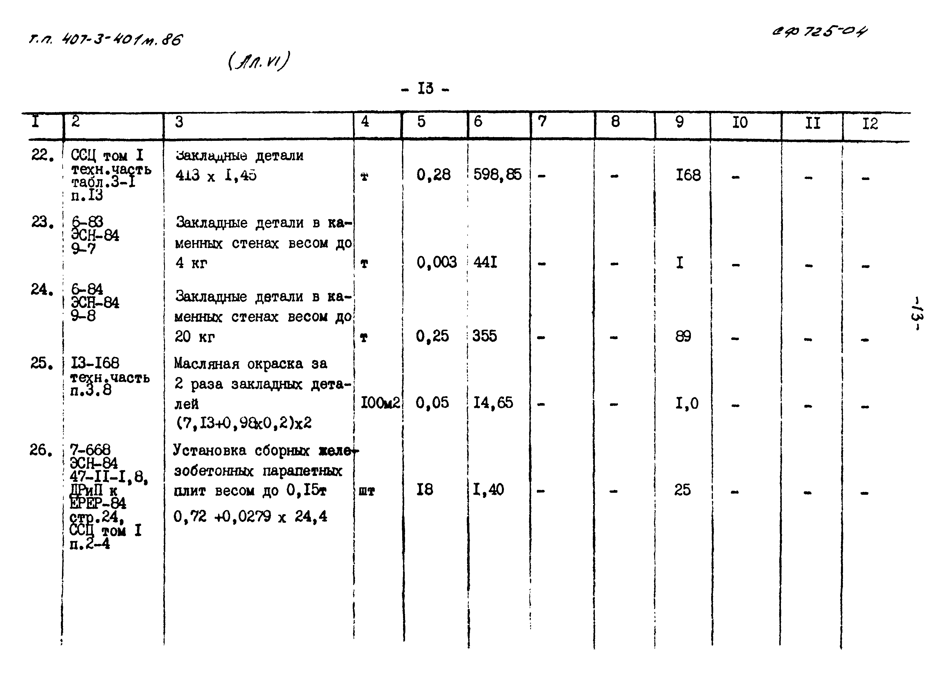 Типовой проект 407-3-401м.86