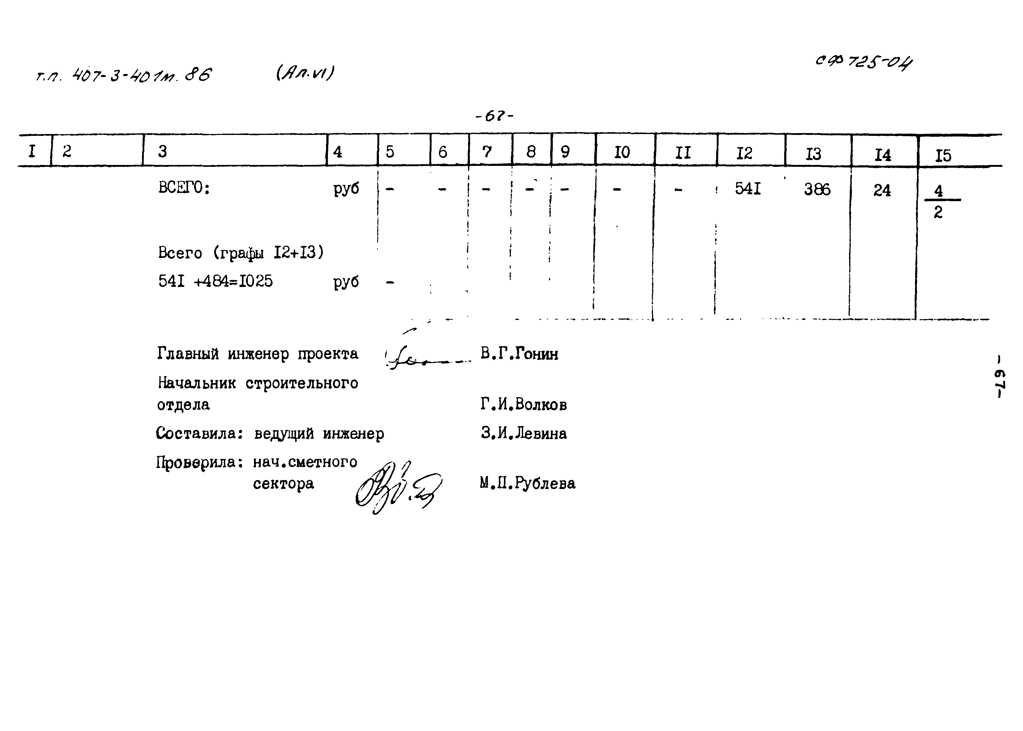 Типовой проект 407-3-401м.86