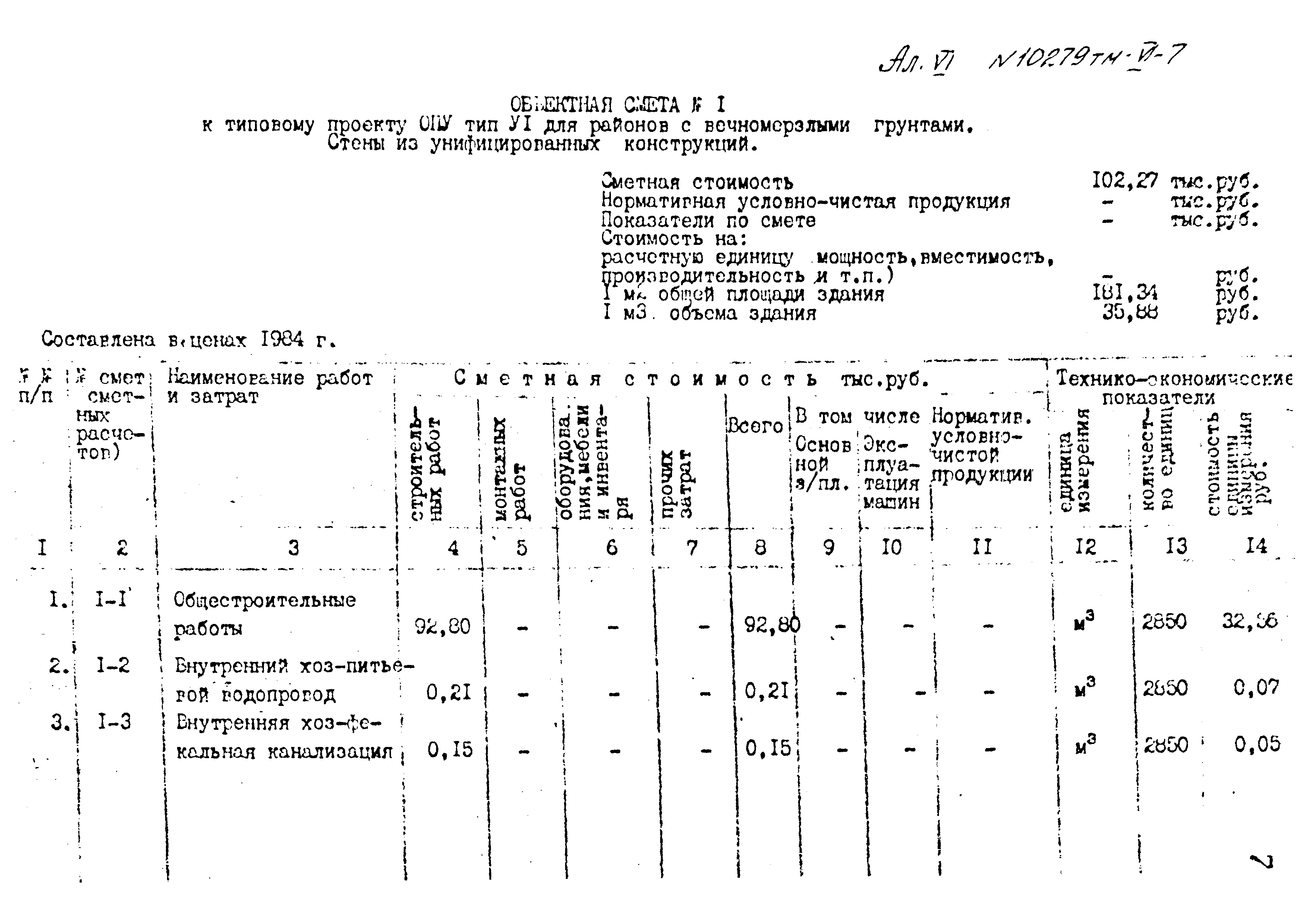 Типовой проект 407-3-400м.86