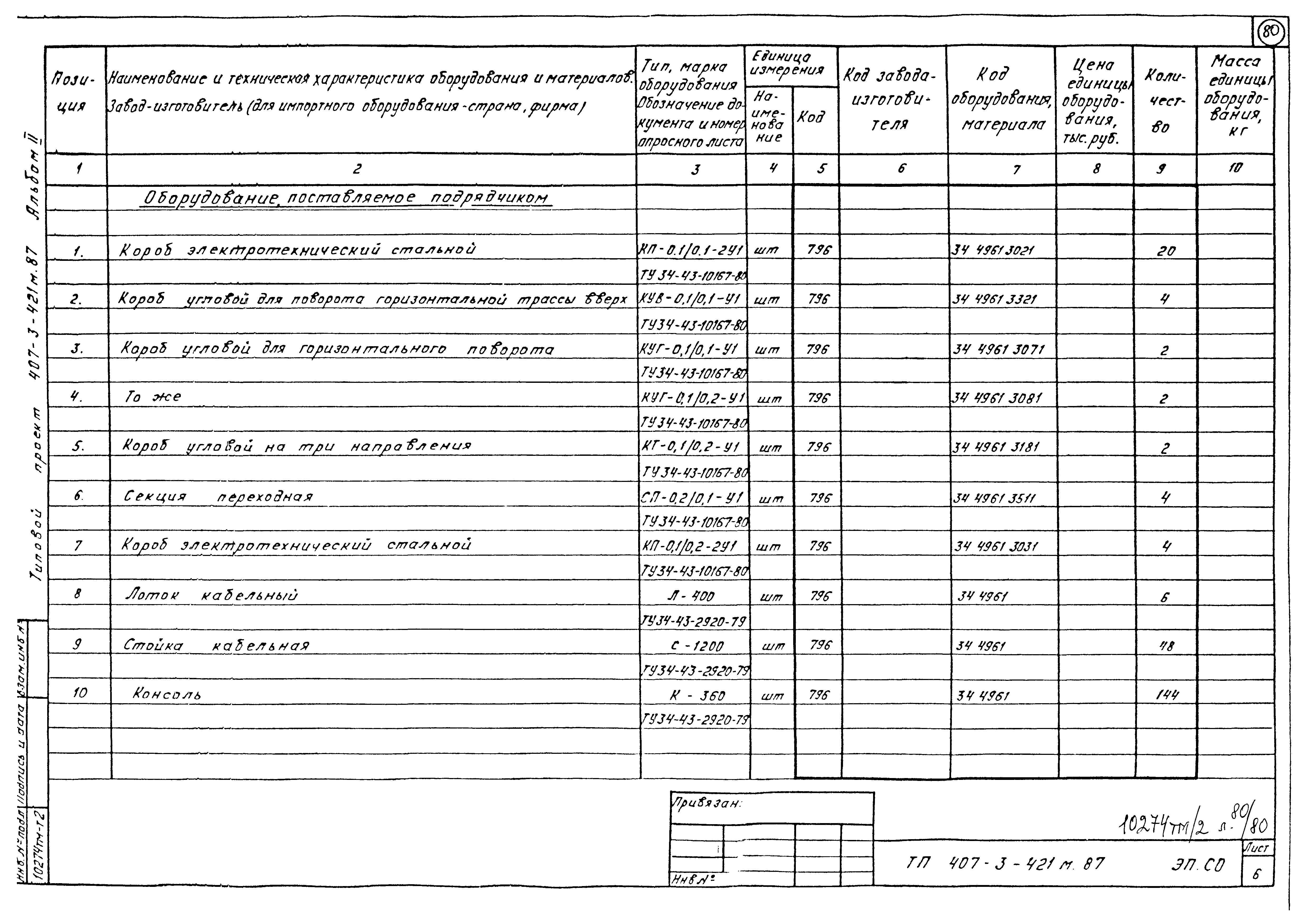 Типовой проект 407-3-421м.87