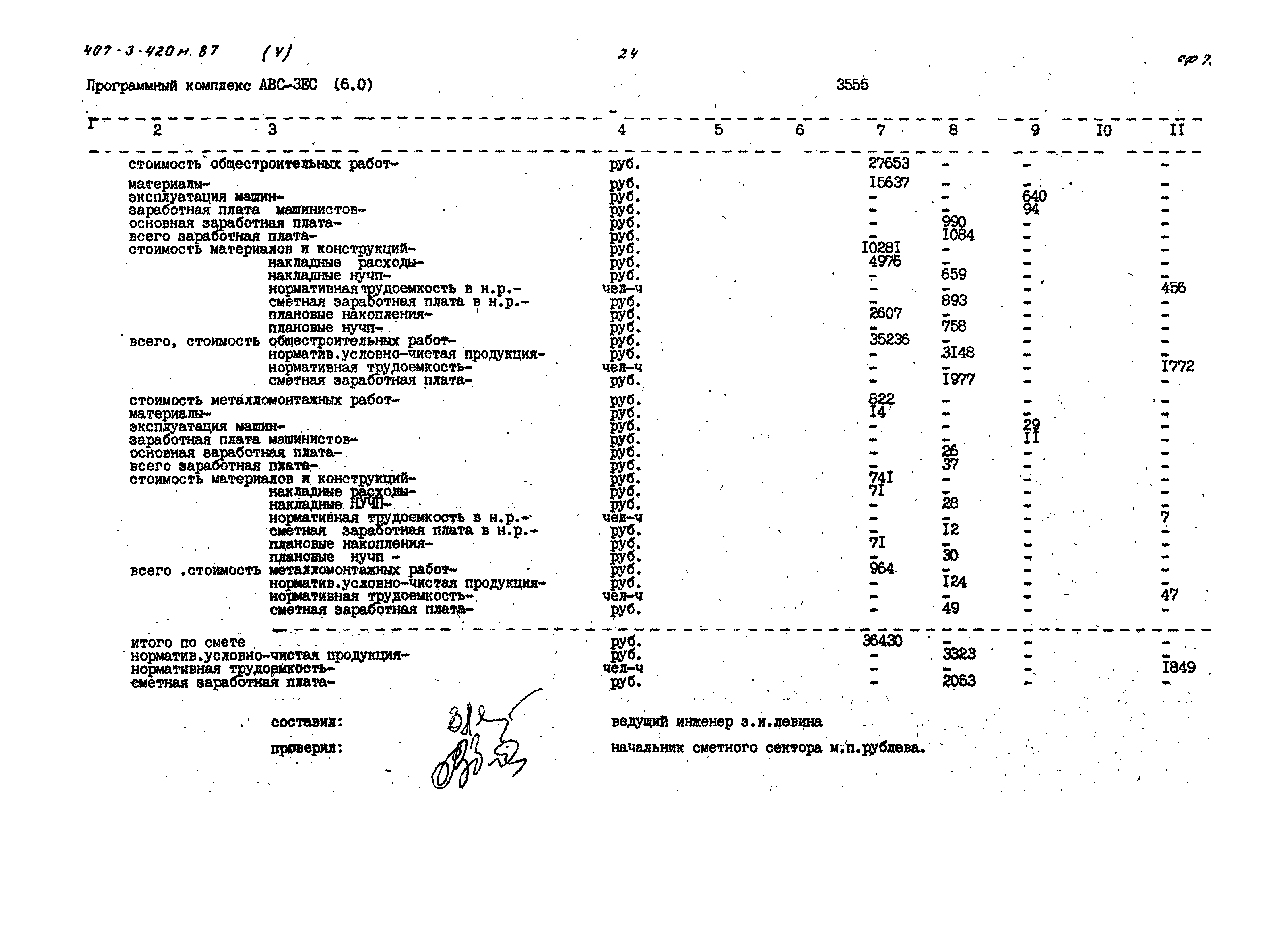 Типовой проект 407-3-420м.87