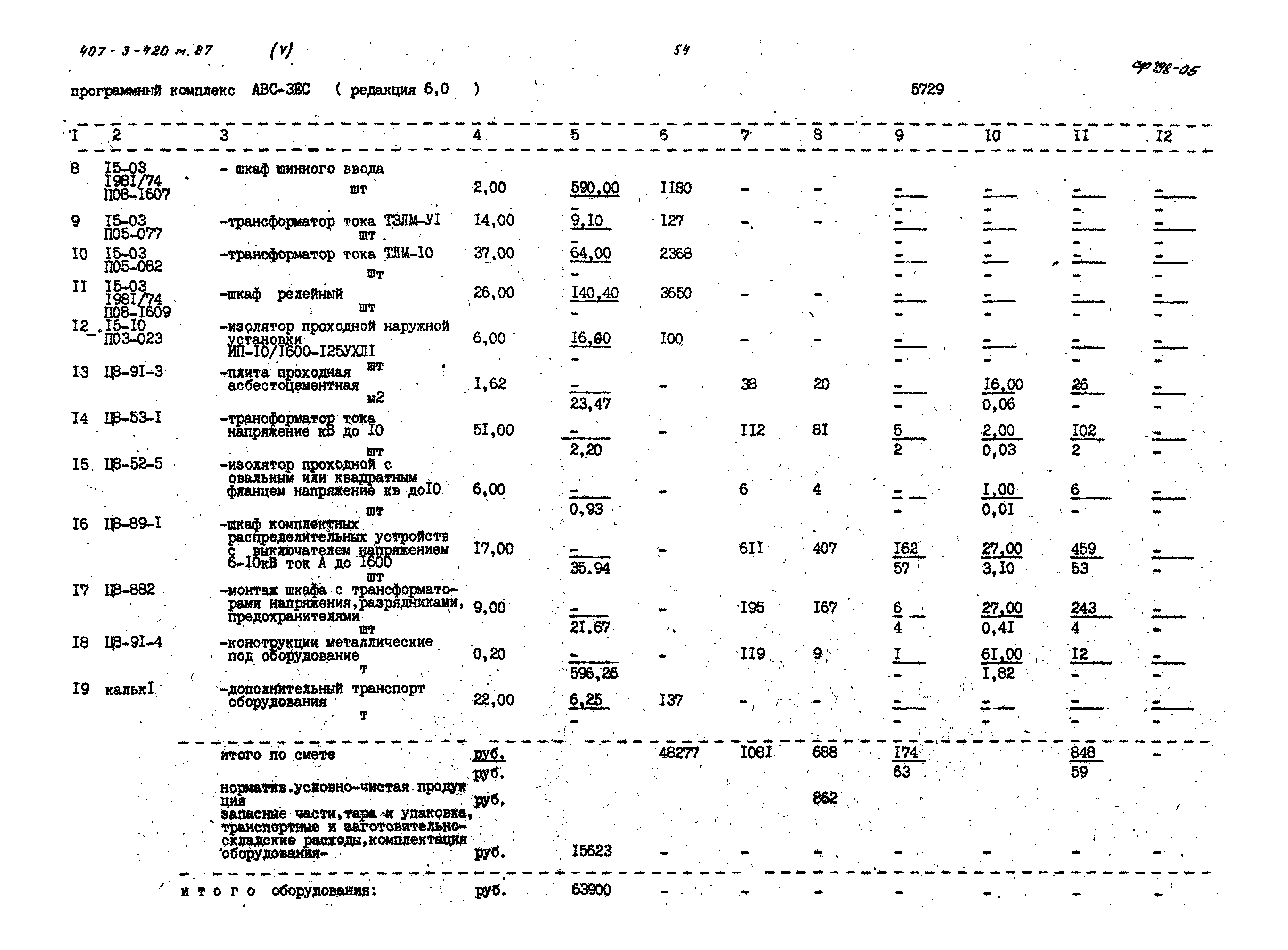 Типовой проект 407-3-420м.87