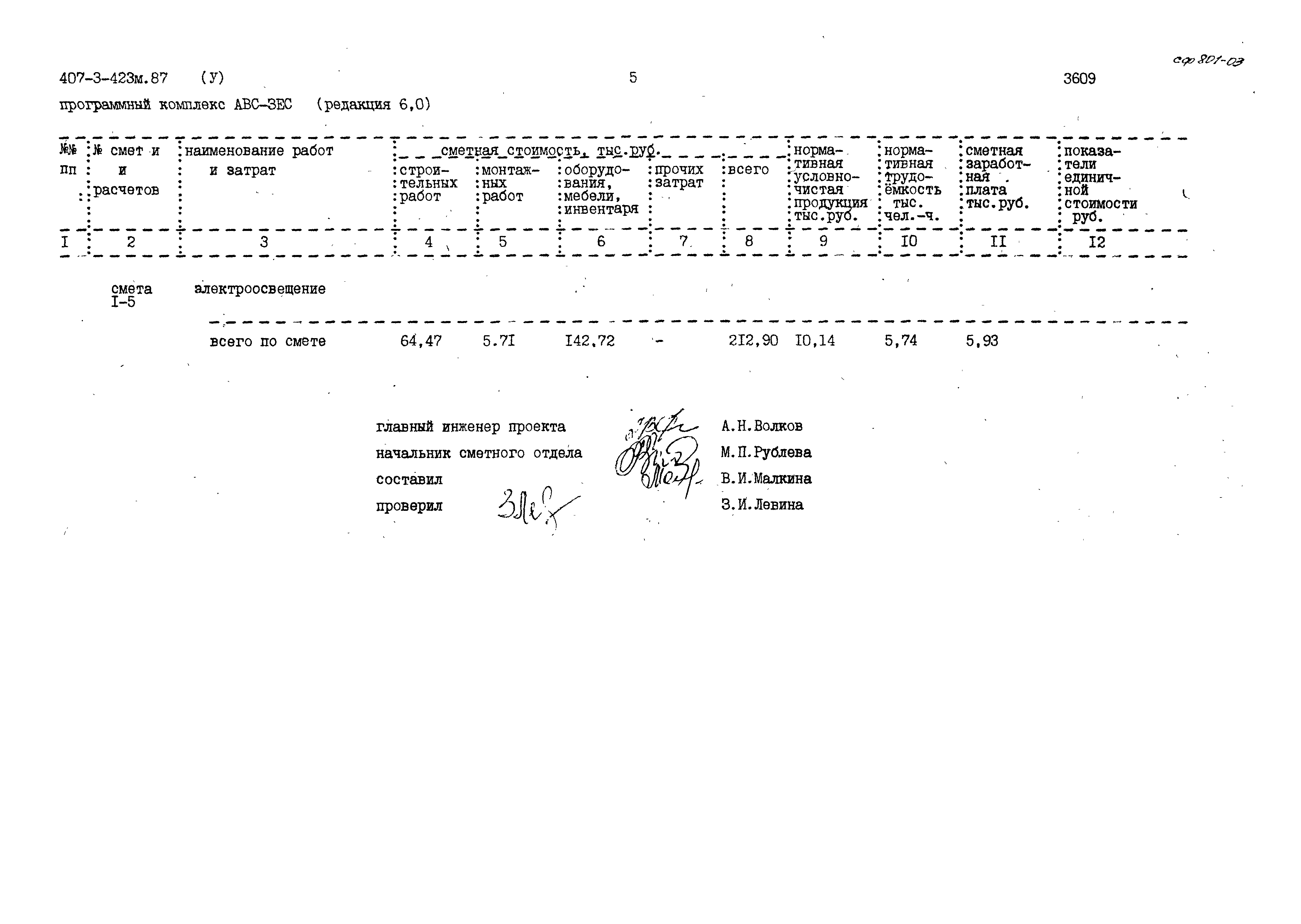 Типовой проект 407-3-423м.87