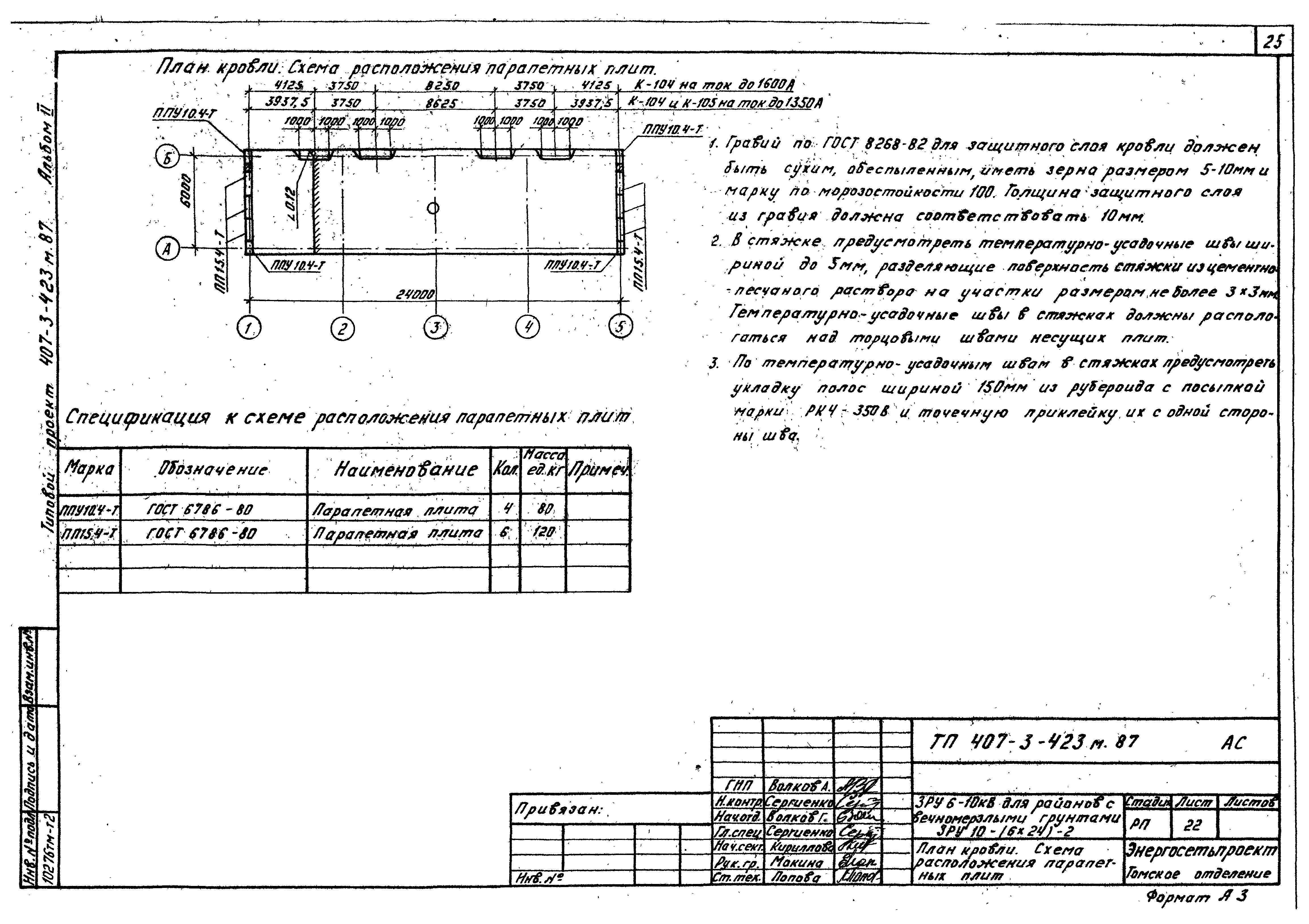 Типовой проект 407-3-423м.87