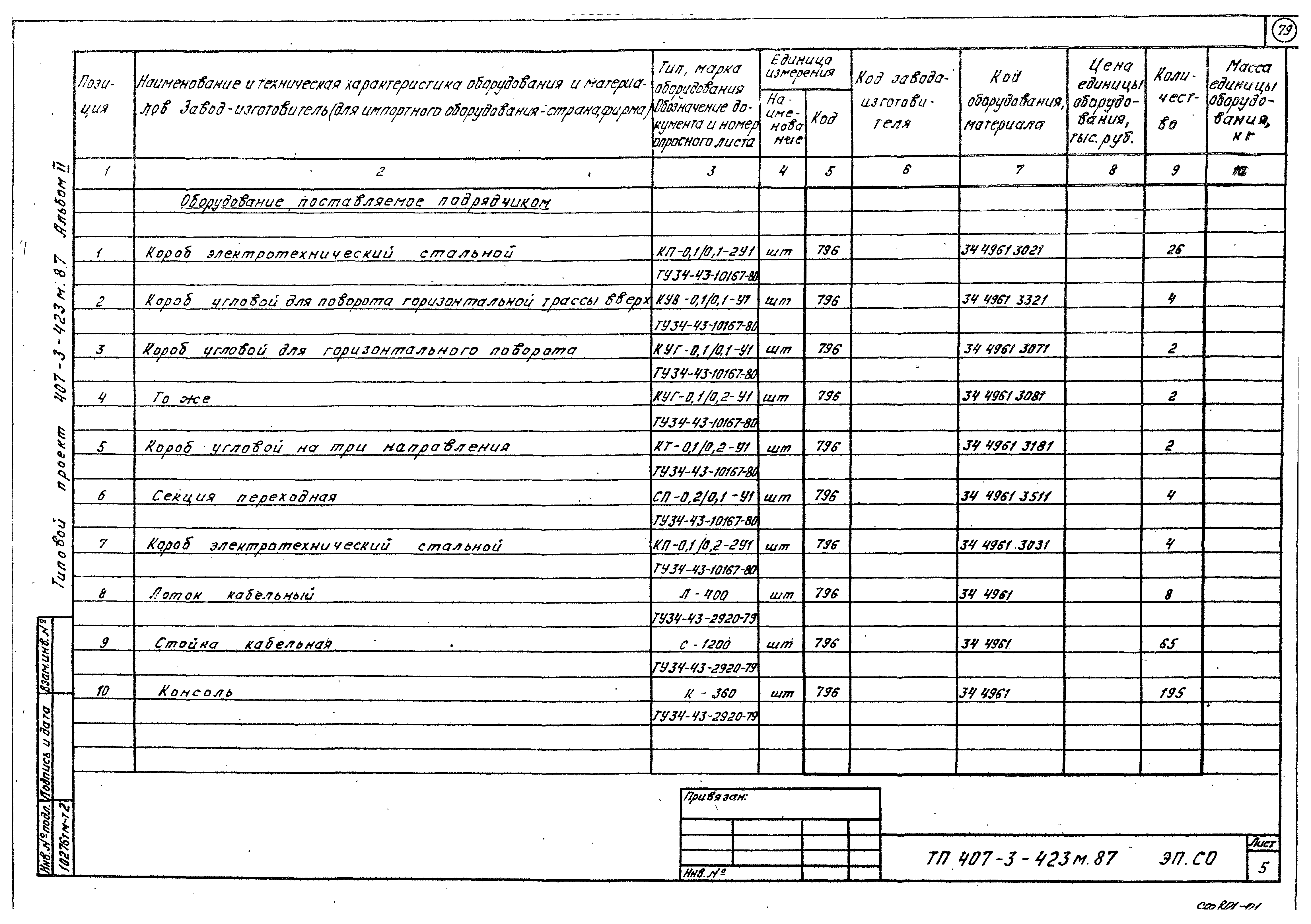 Типовой проект 407-3-423м.87