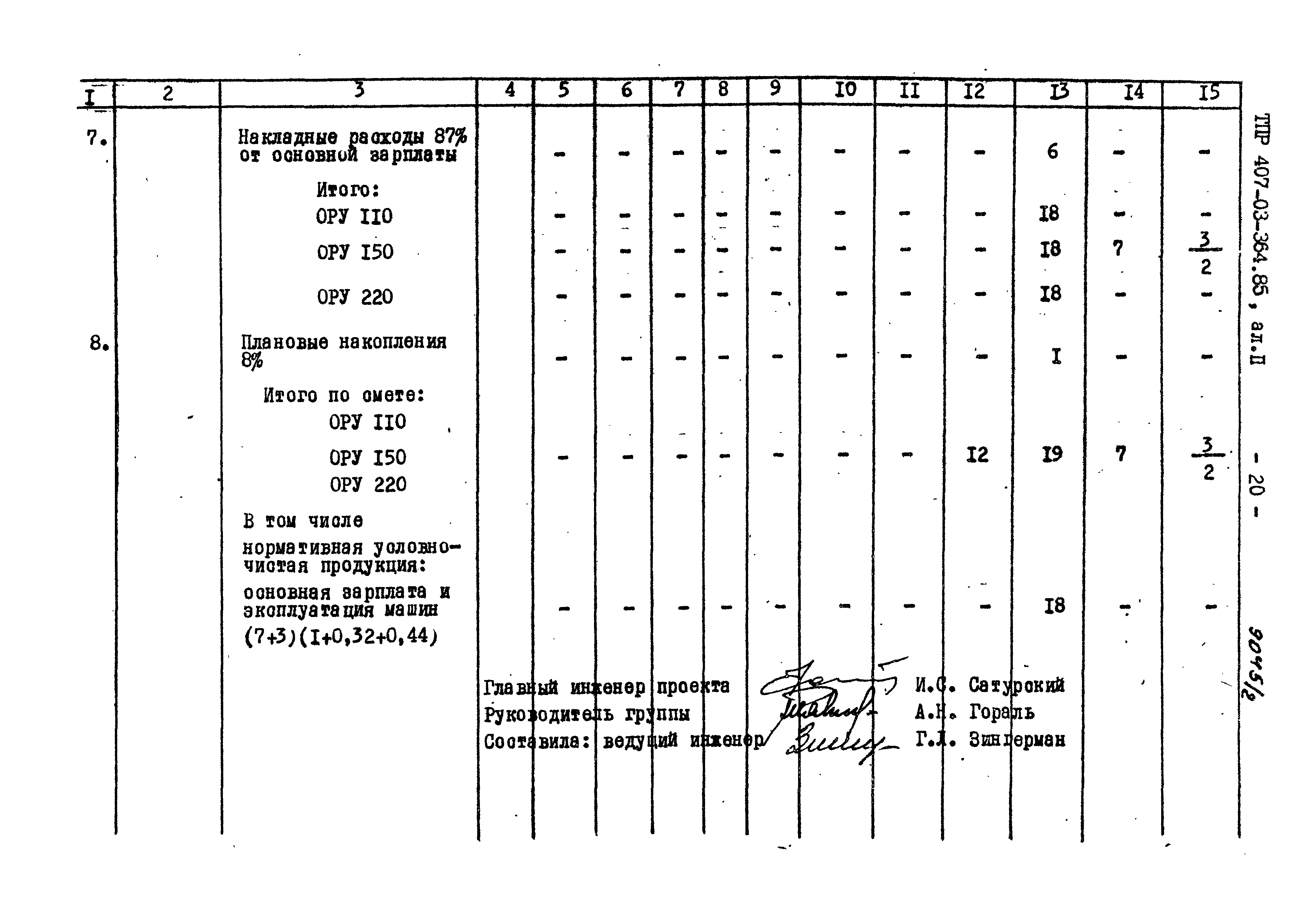 Типовые проектные решения 407-03-364.85