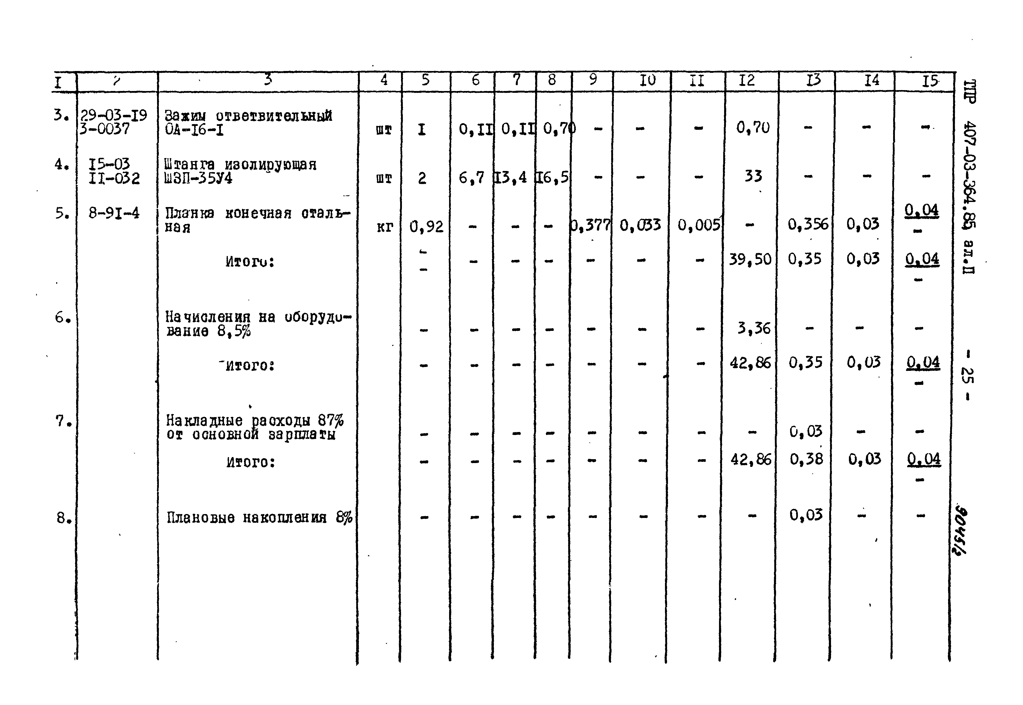 Типовые проектные решения 407-03-364.85