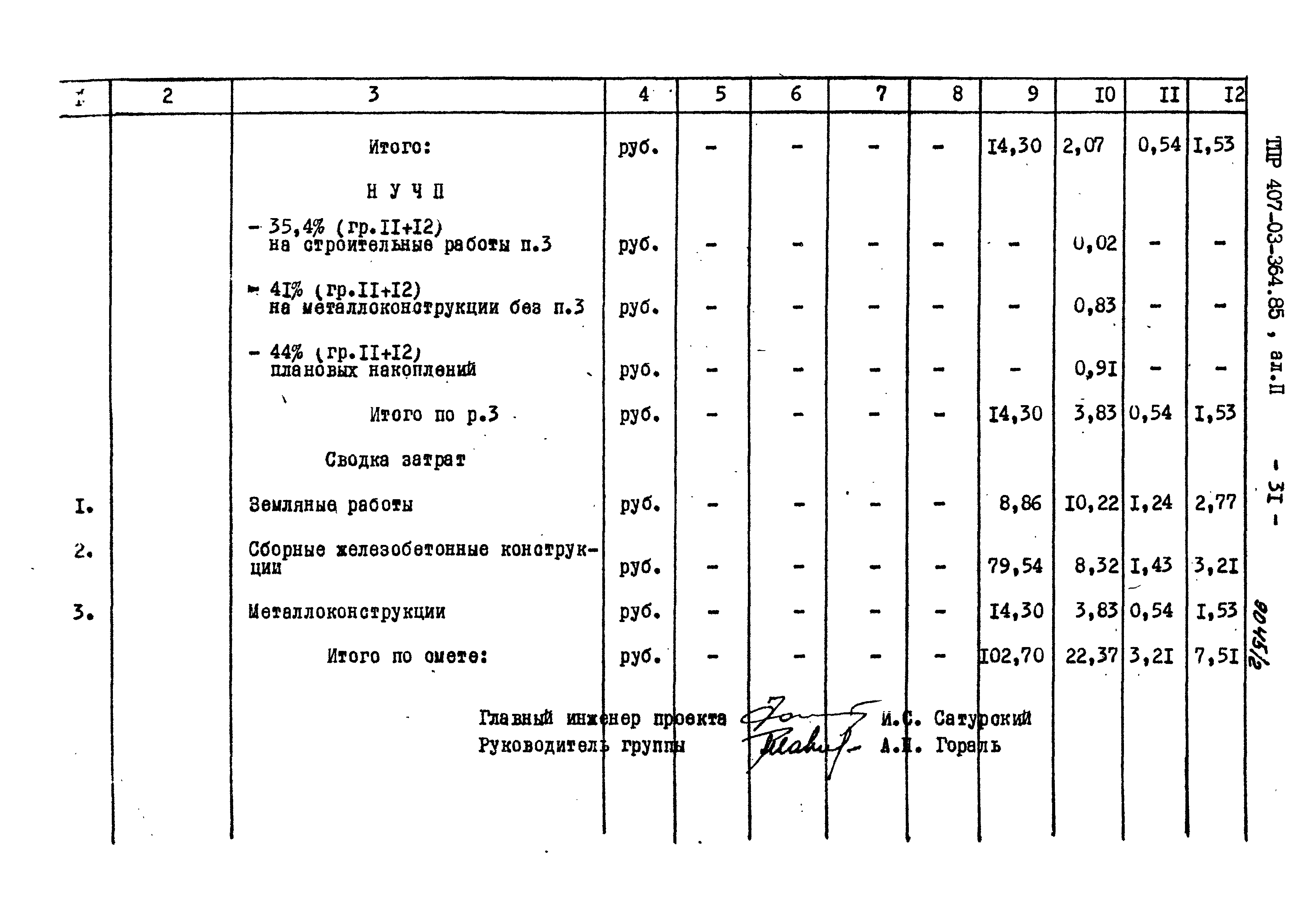 Типовые проектные решения 407-03-364.85