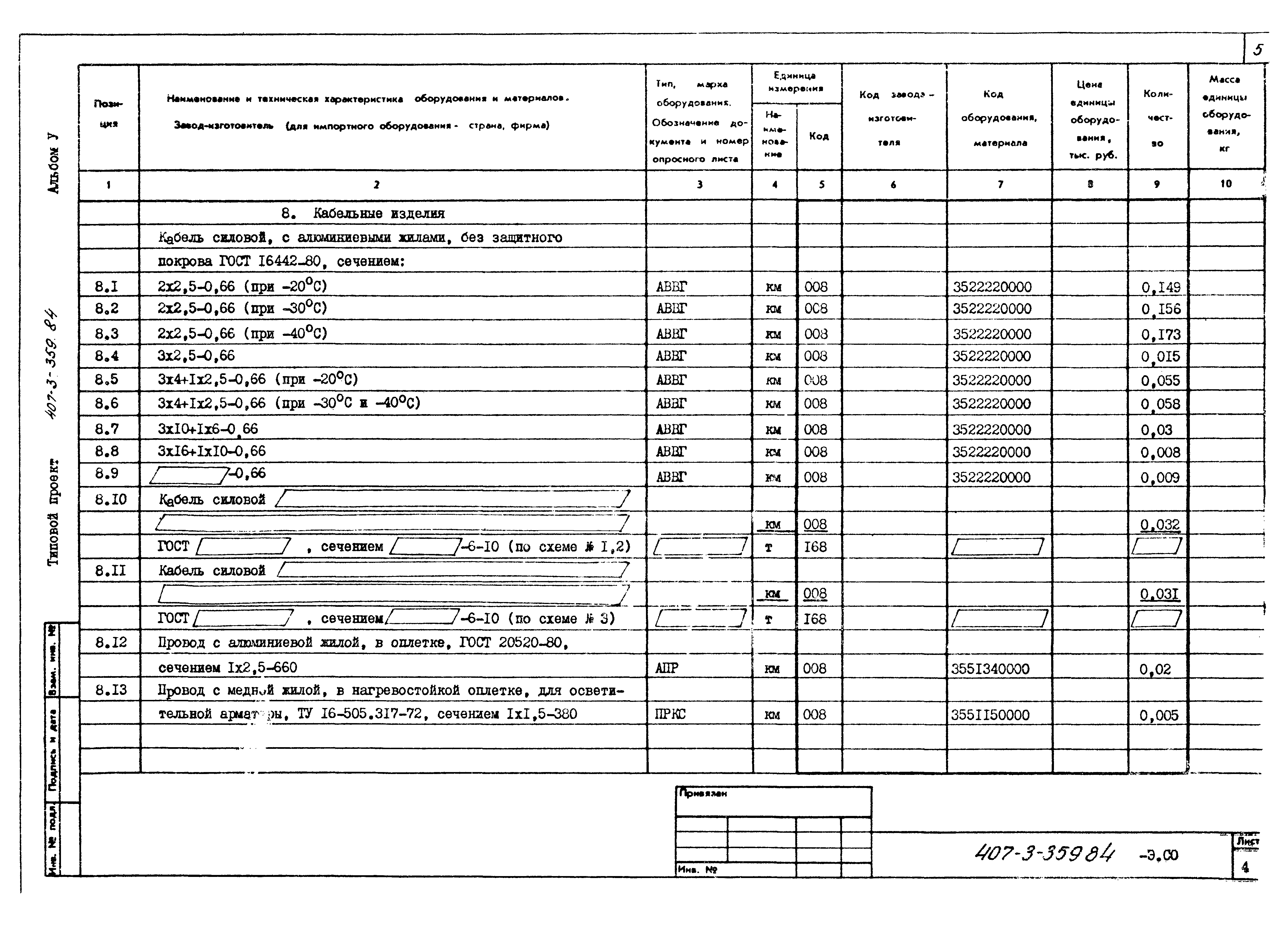 Типовой проект 407-3-359.84