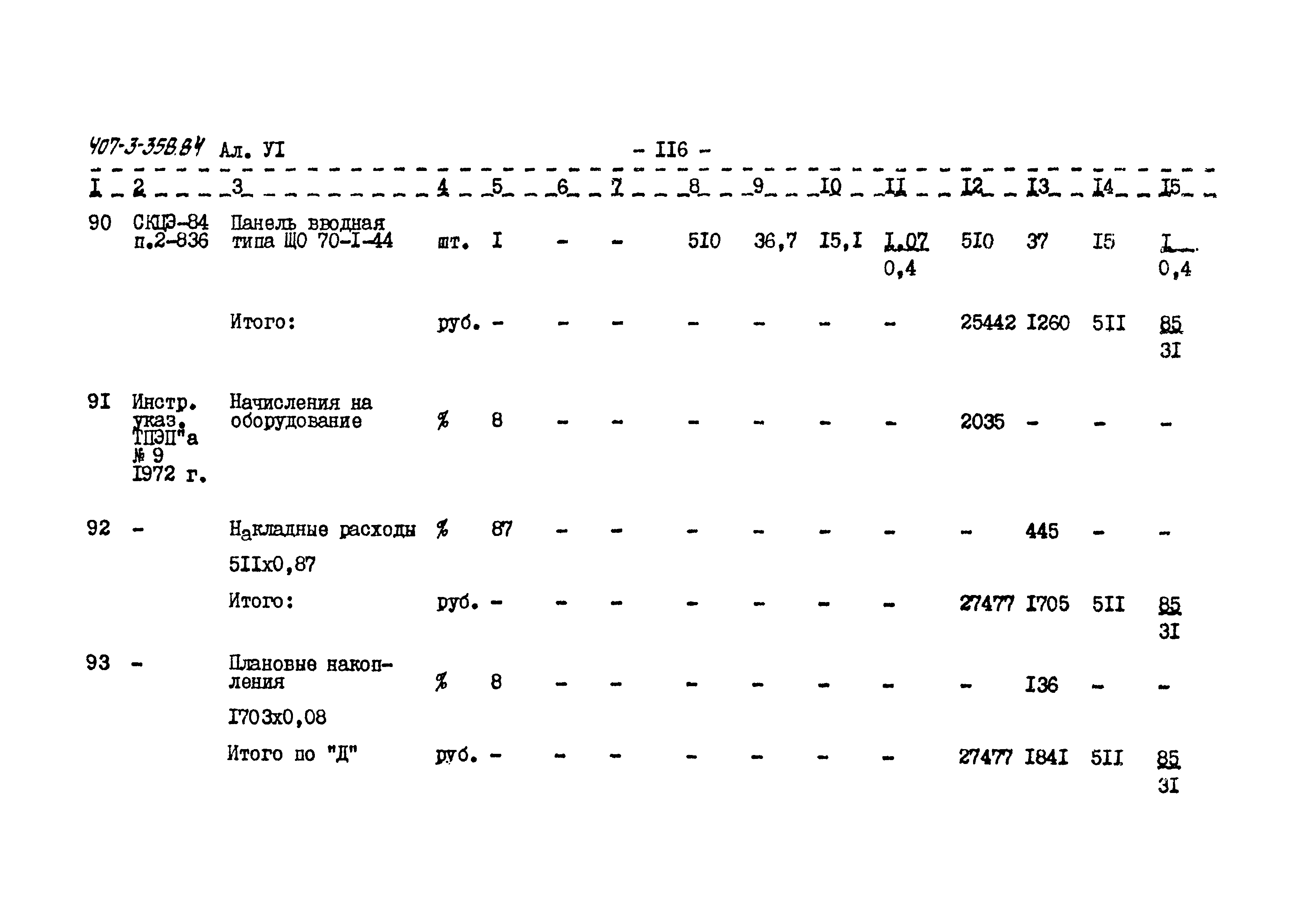 Типовой проект 407-3-358.84