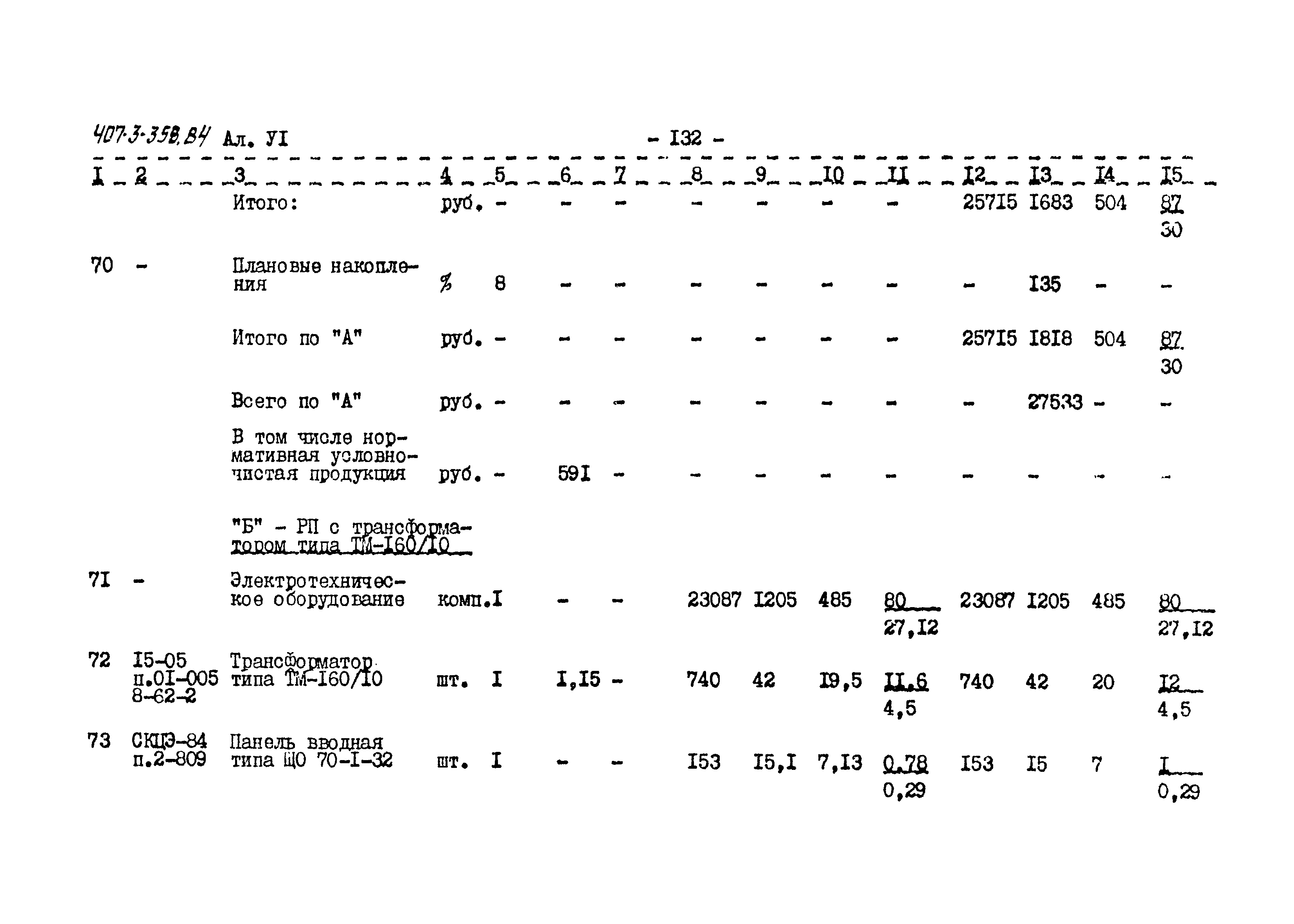 Типовой проект 407-3-358.84