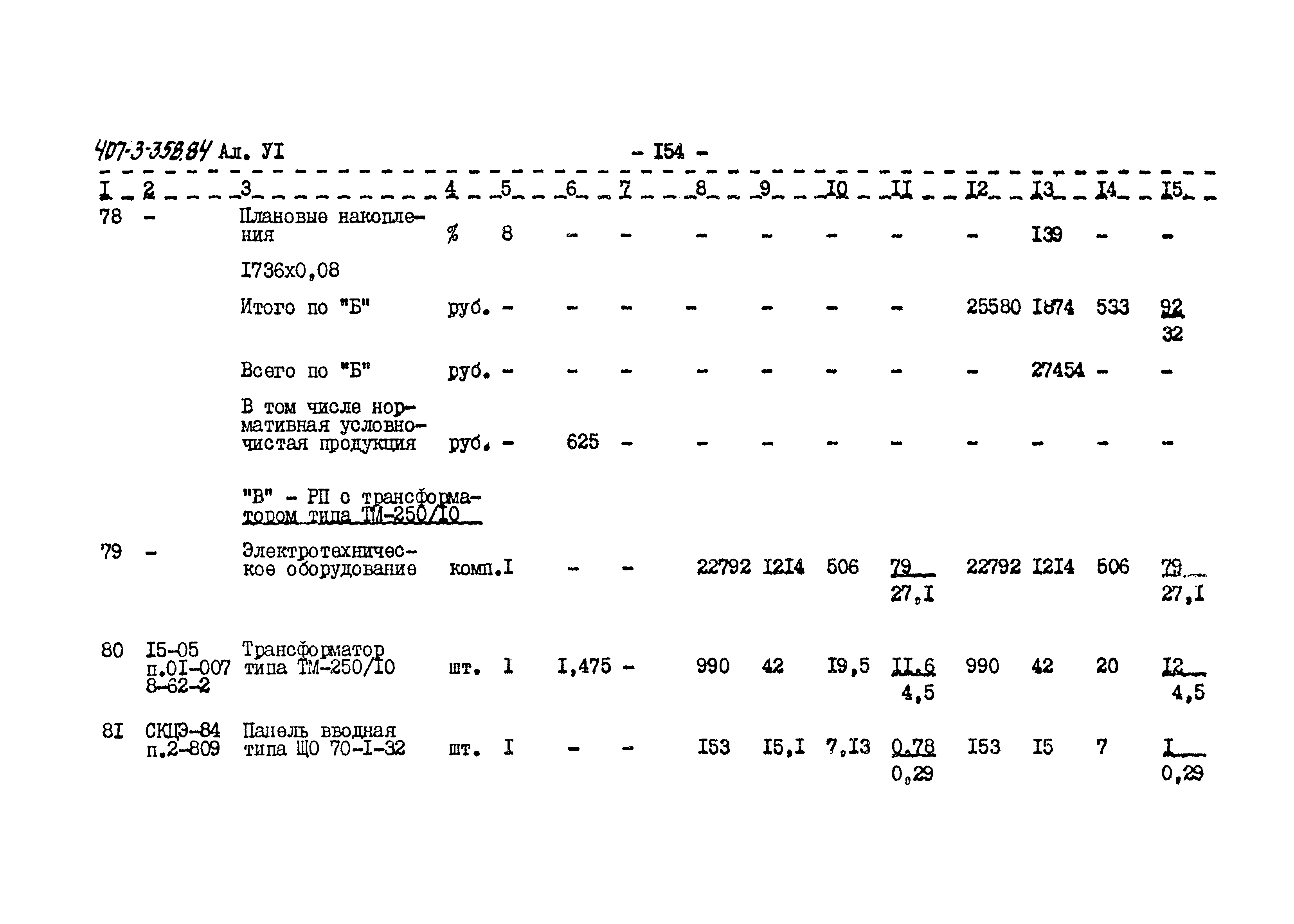 Типовой проект 407-3-358.84