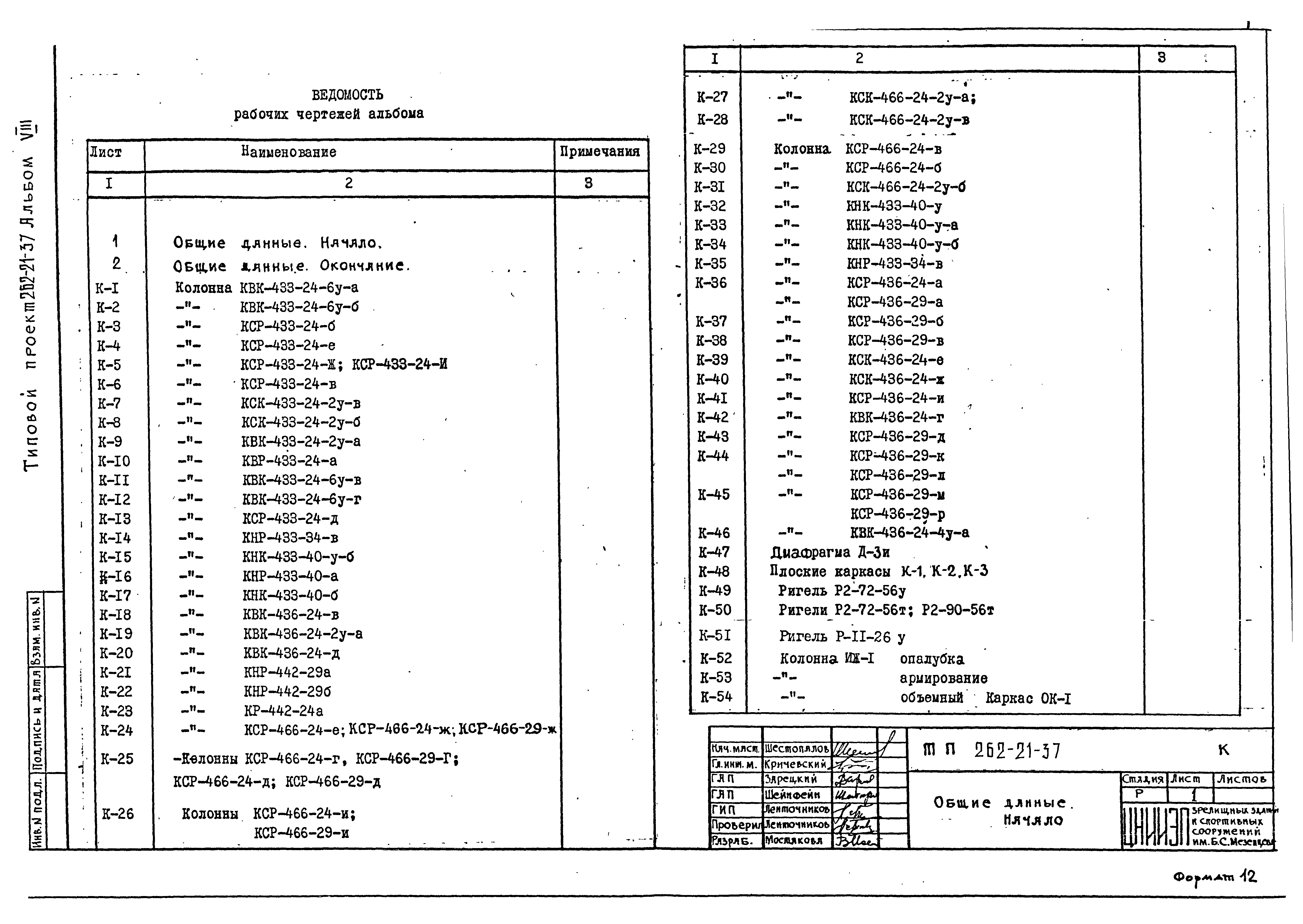 Типовой проект 262-21-37