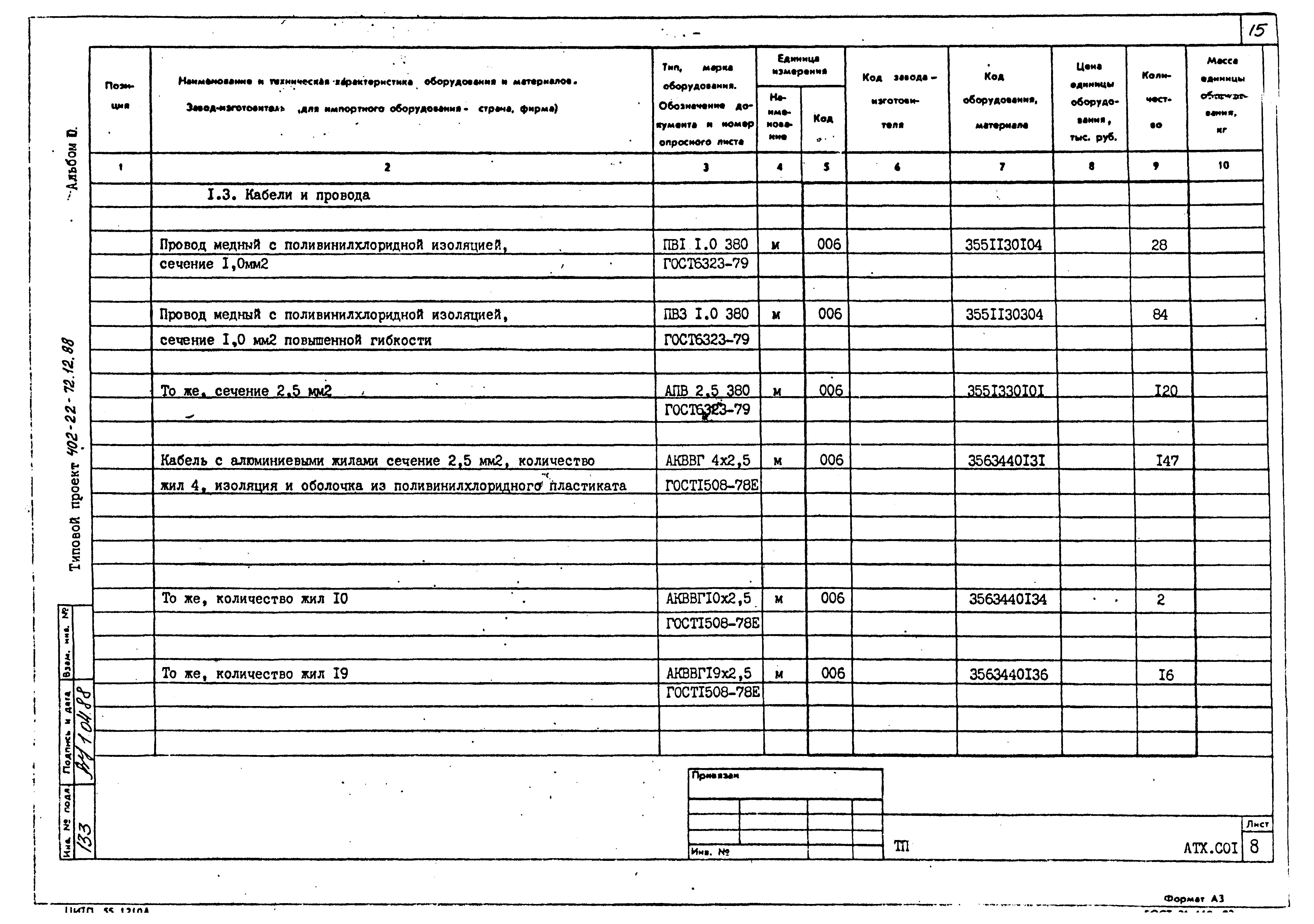 Типовой проект 402-22-72.12.88