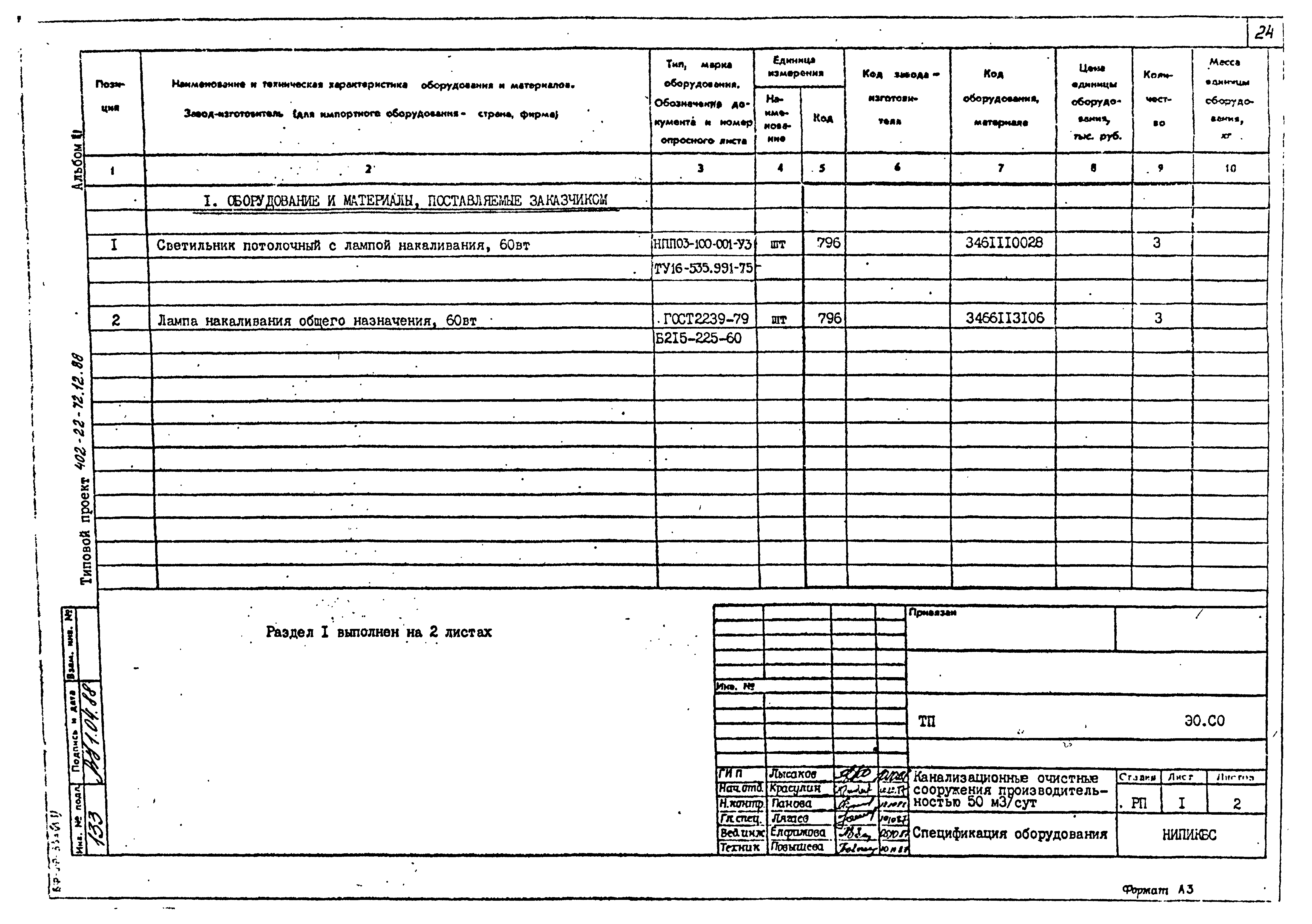 Типовой проект 402-22-72.12.88