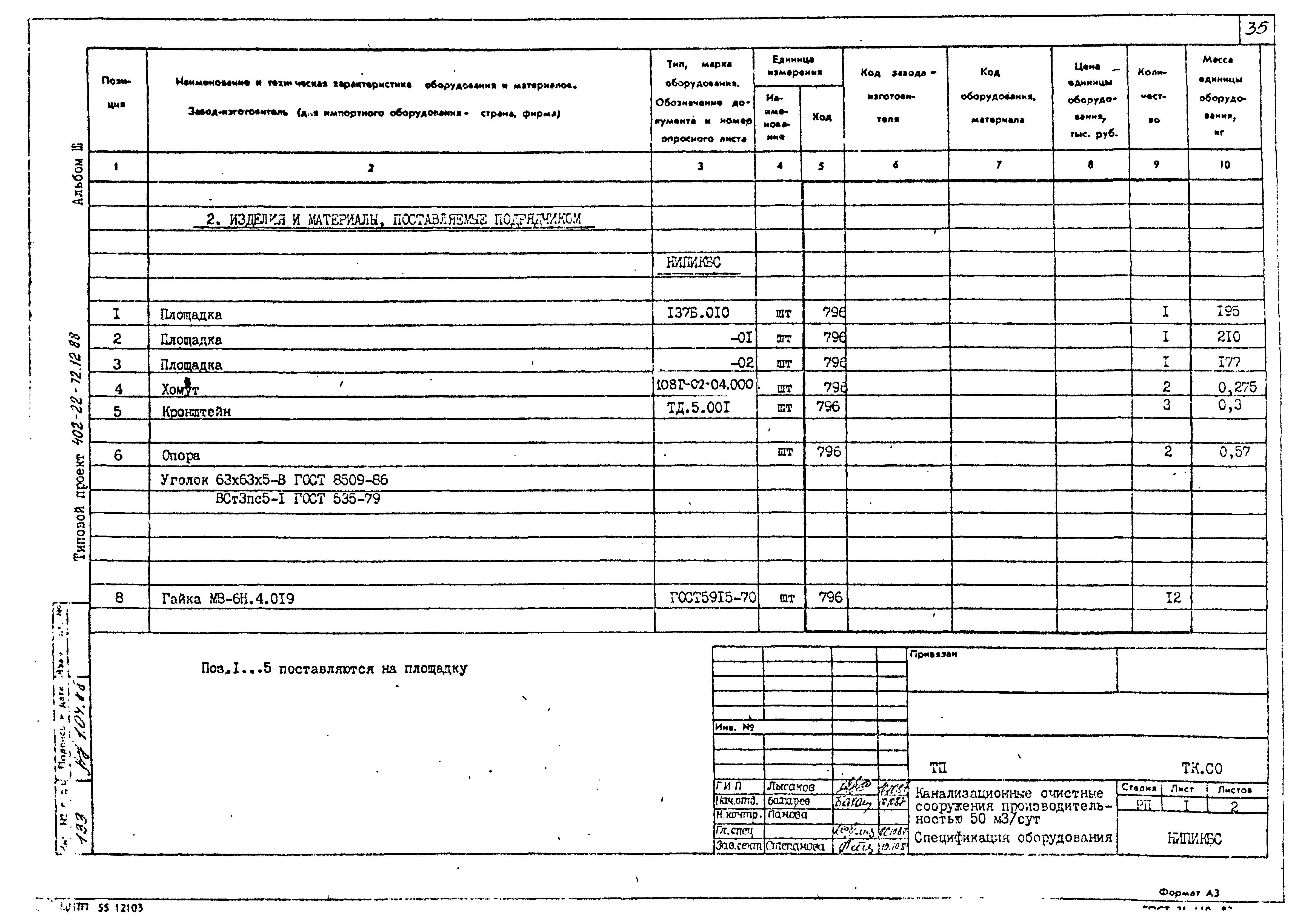 Типовой проект 402-22-72.12.88