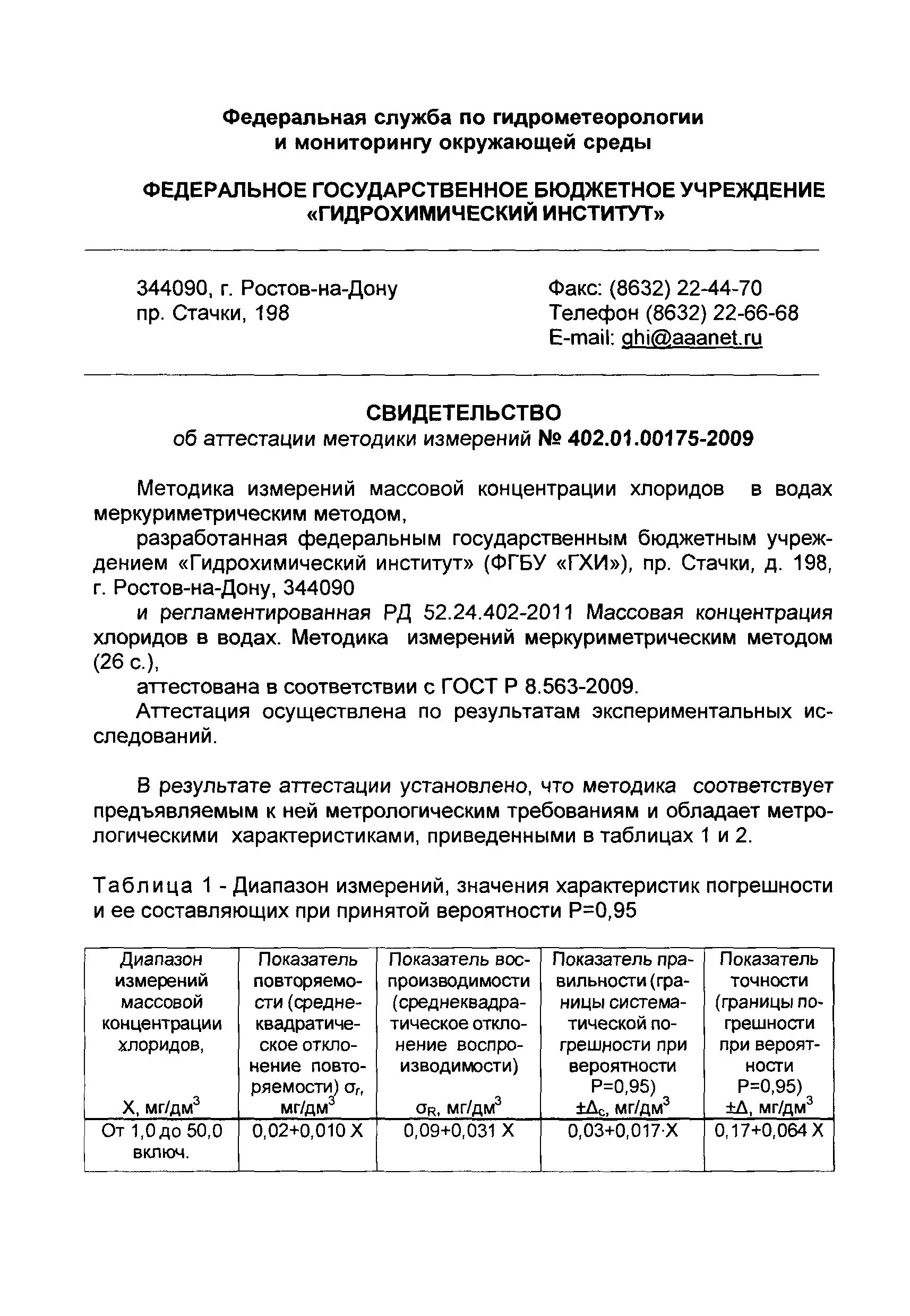 РД 52.24.402-2011