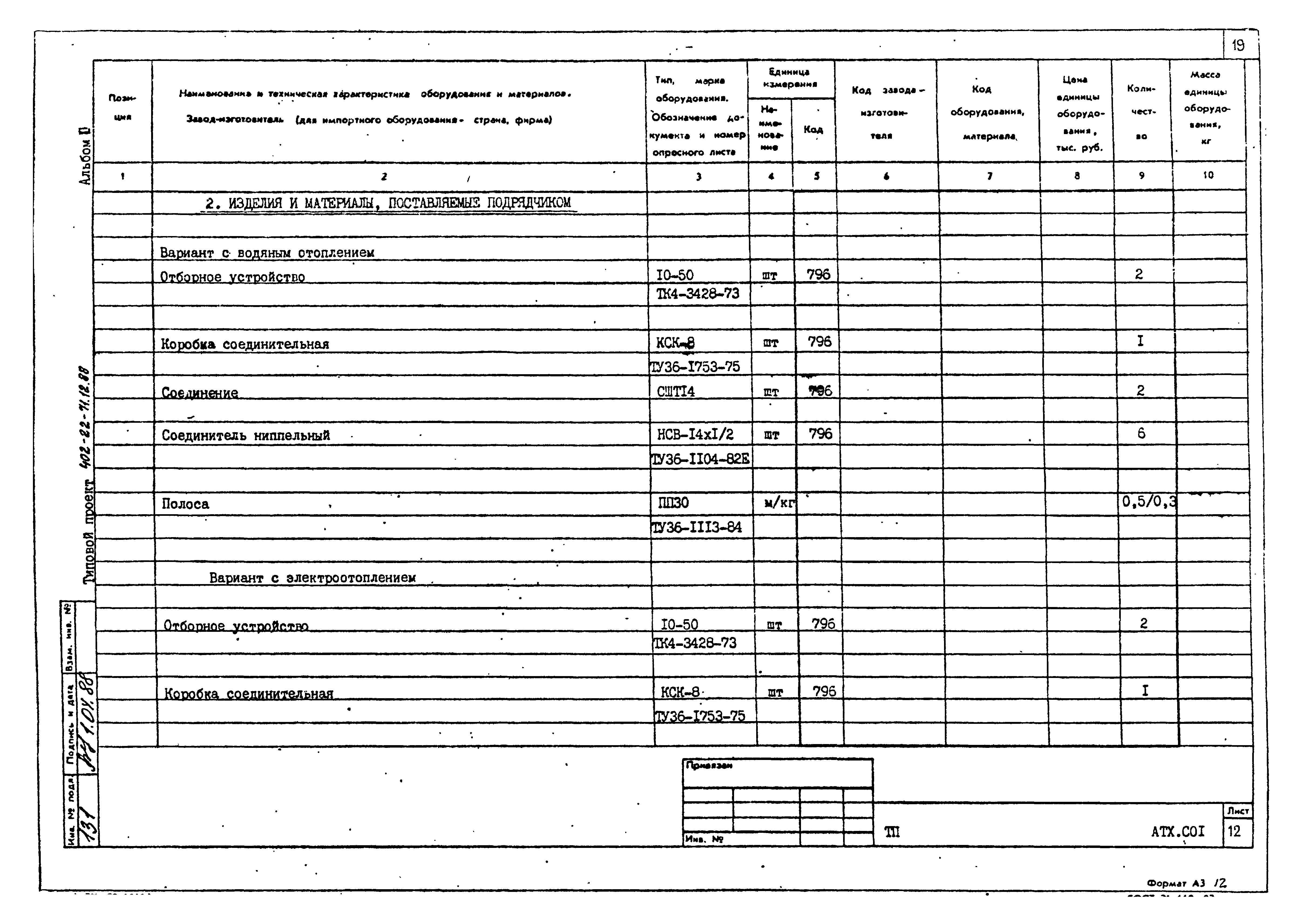 Типовой проект 402-22-71.12.88