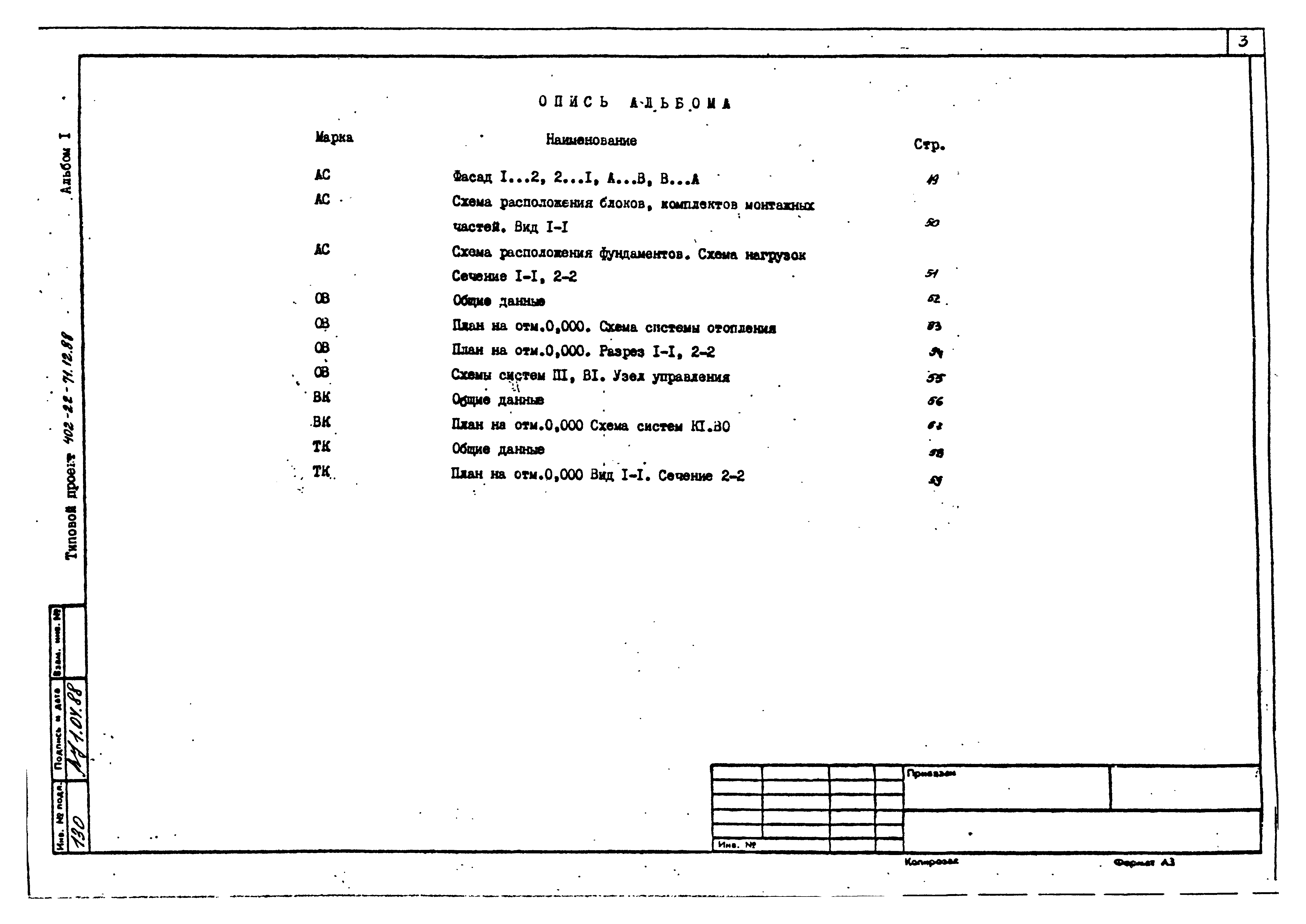 Типовой проект 402-22-71.12.88