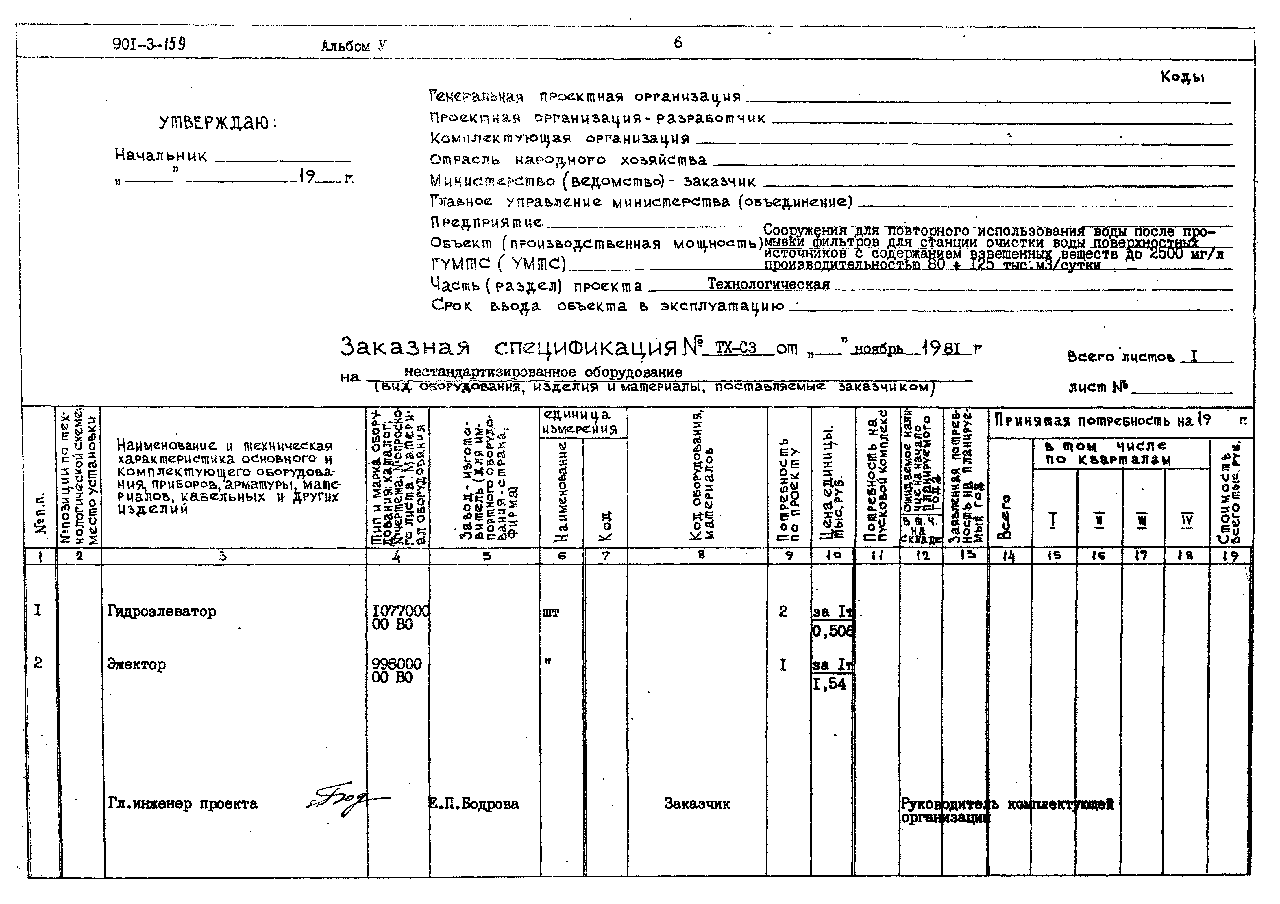 Типовой проект 901-3-159
