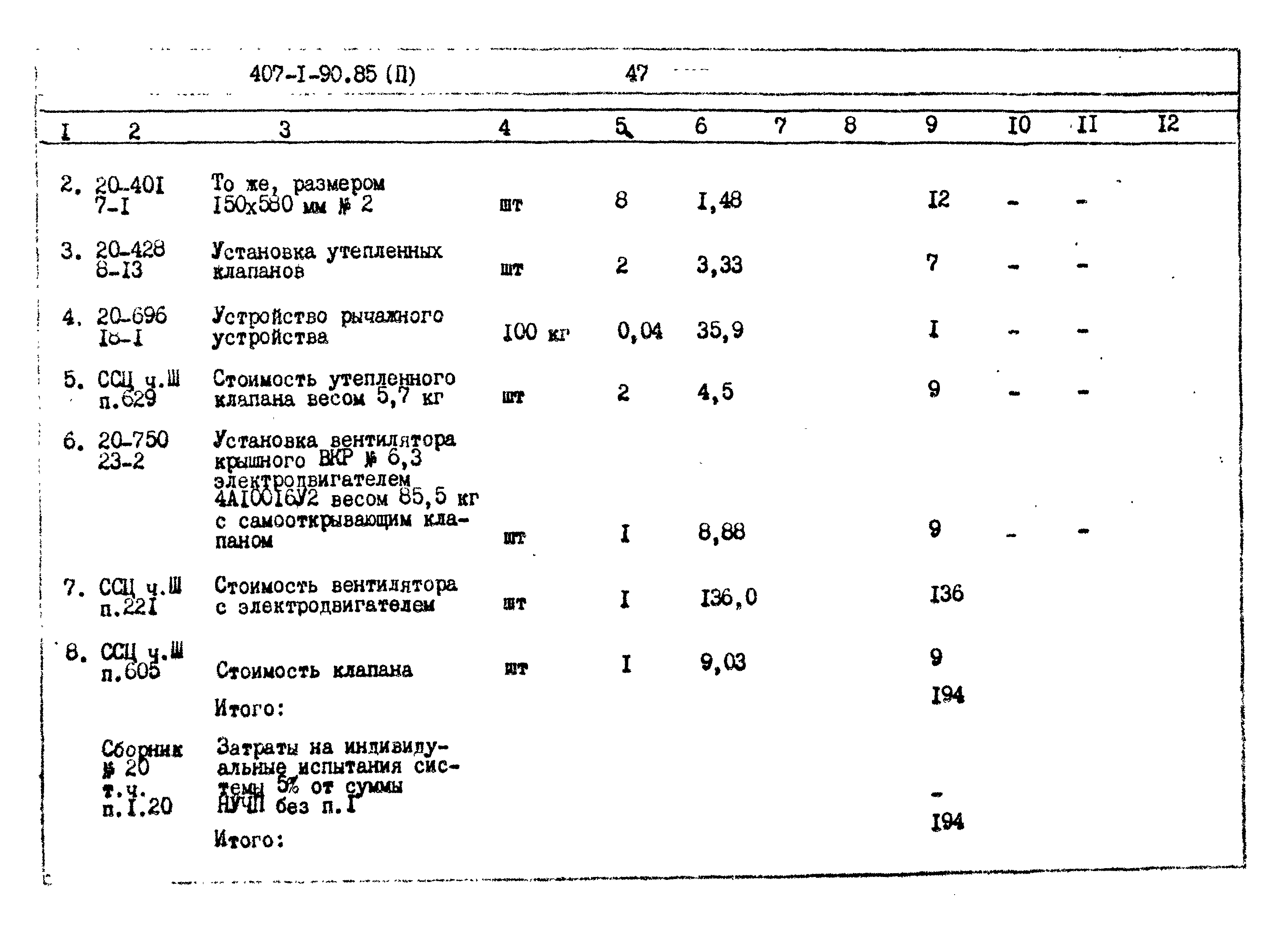 Типовой проект 407-1-90.85