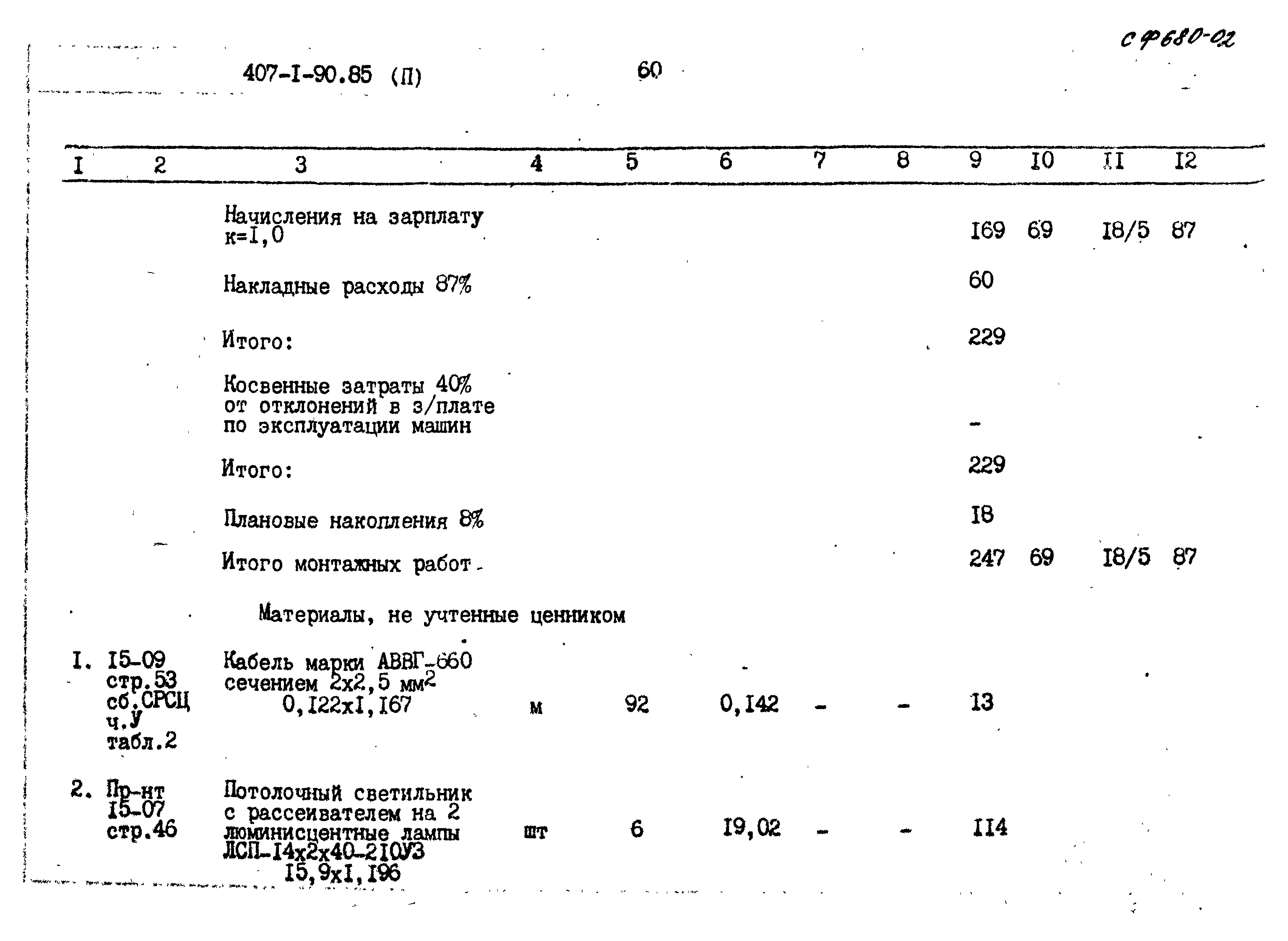 Типовой проект 407-1-90.85