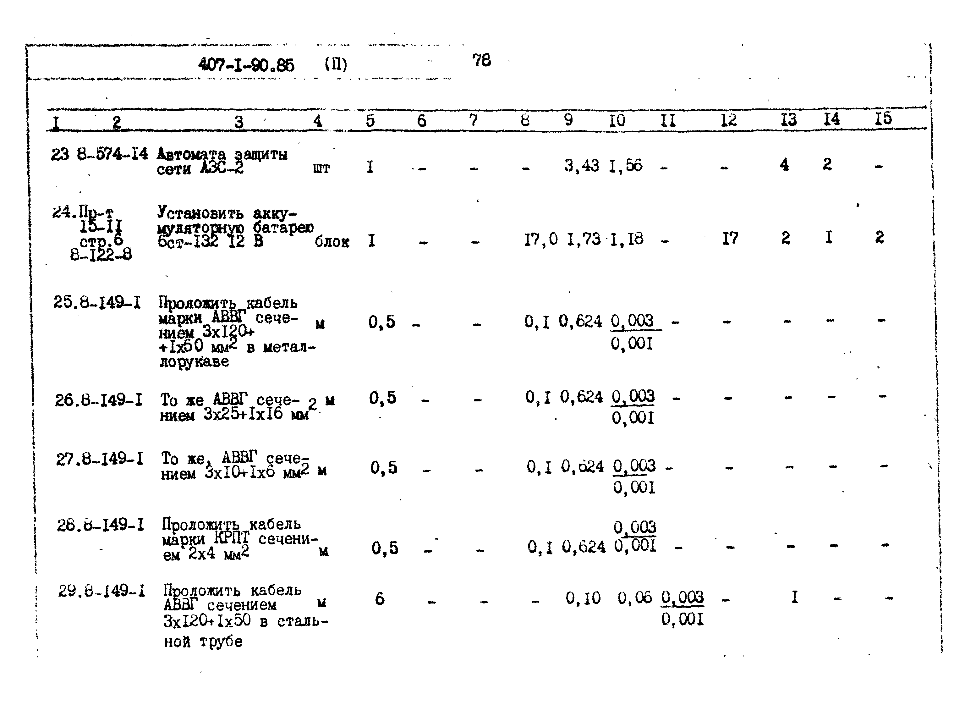 Типовой проект 407-1-90.85