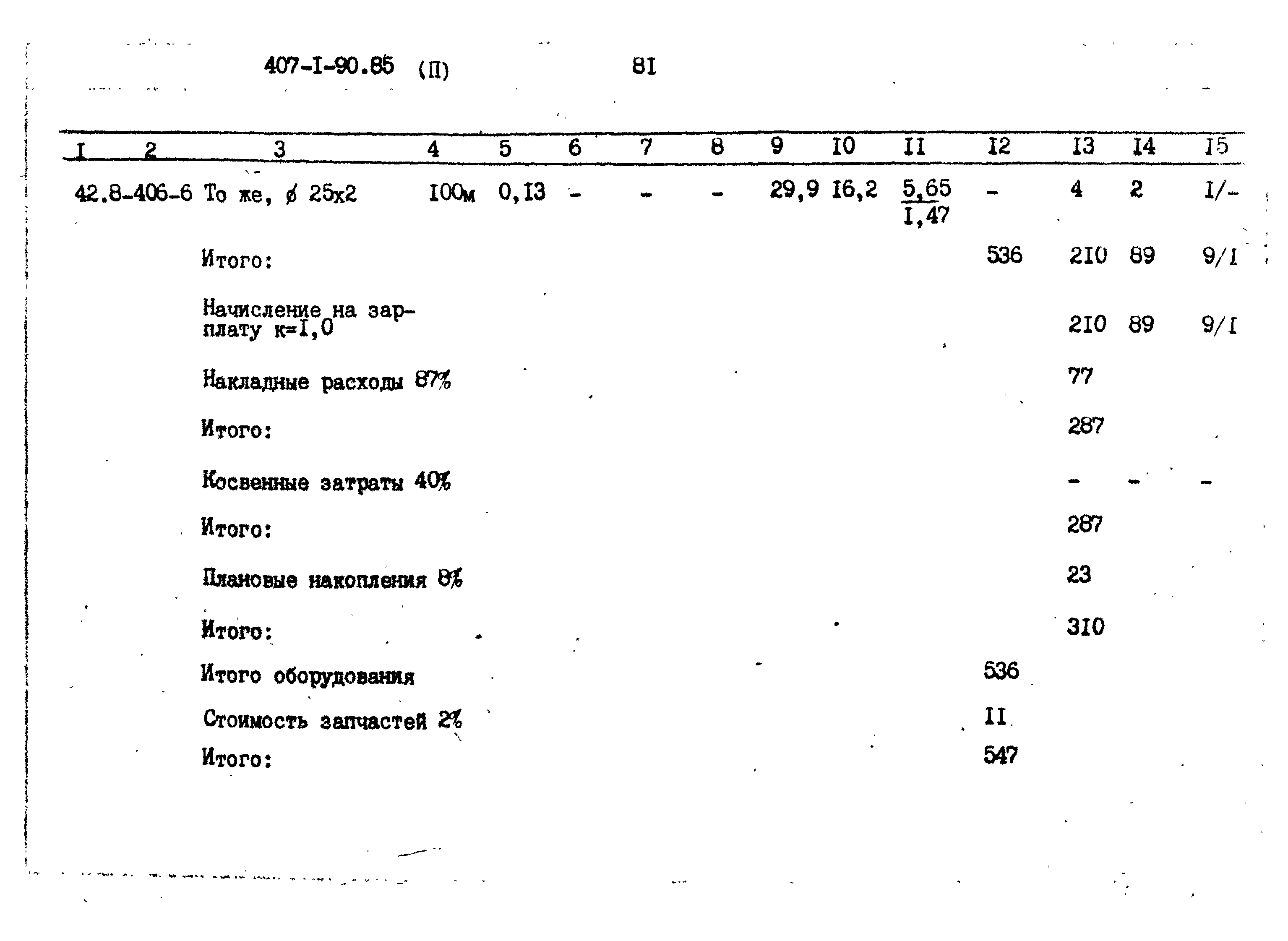 Типовой проект 407-1-90.85