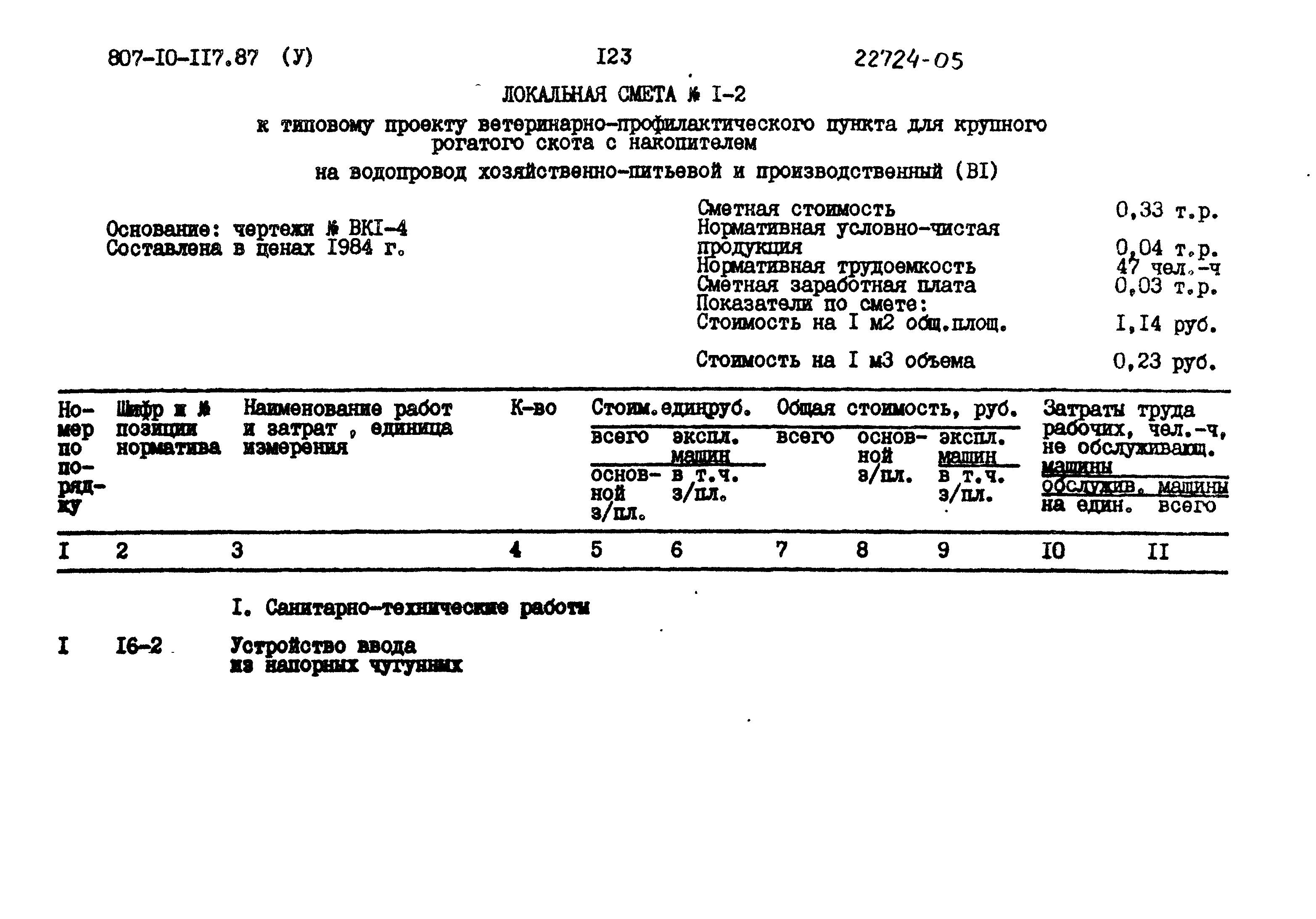 Типовой проект 807-10-117.87