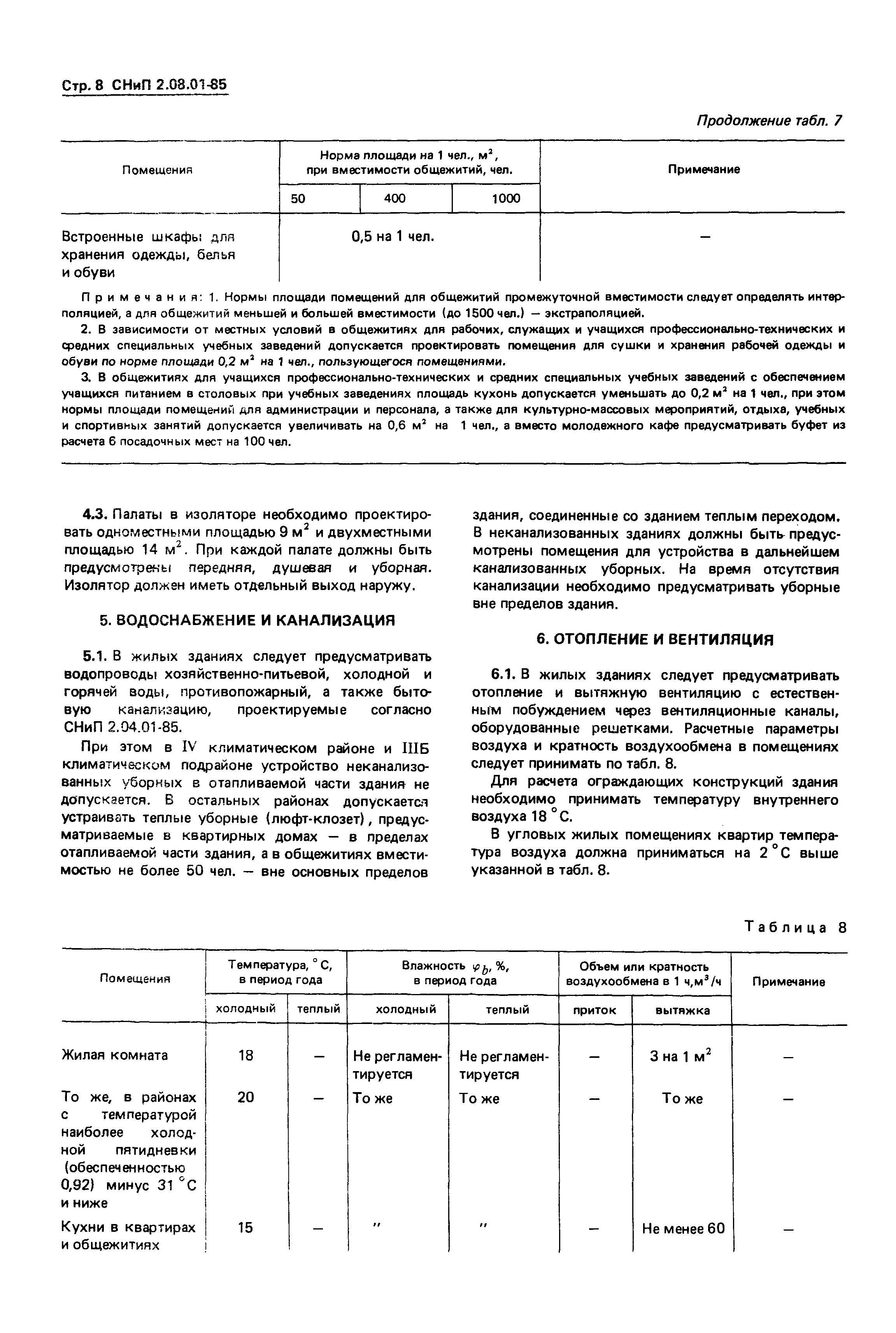 СНиП 2.08.01-85