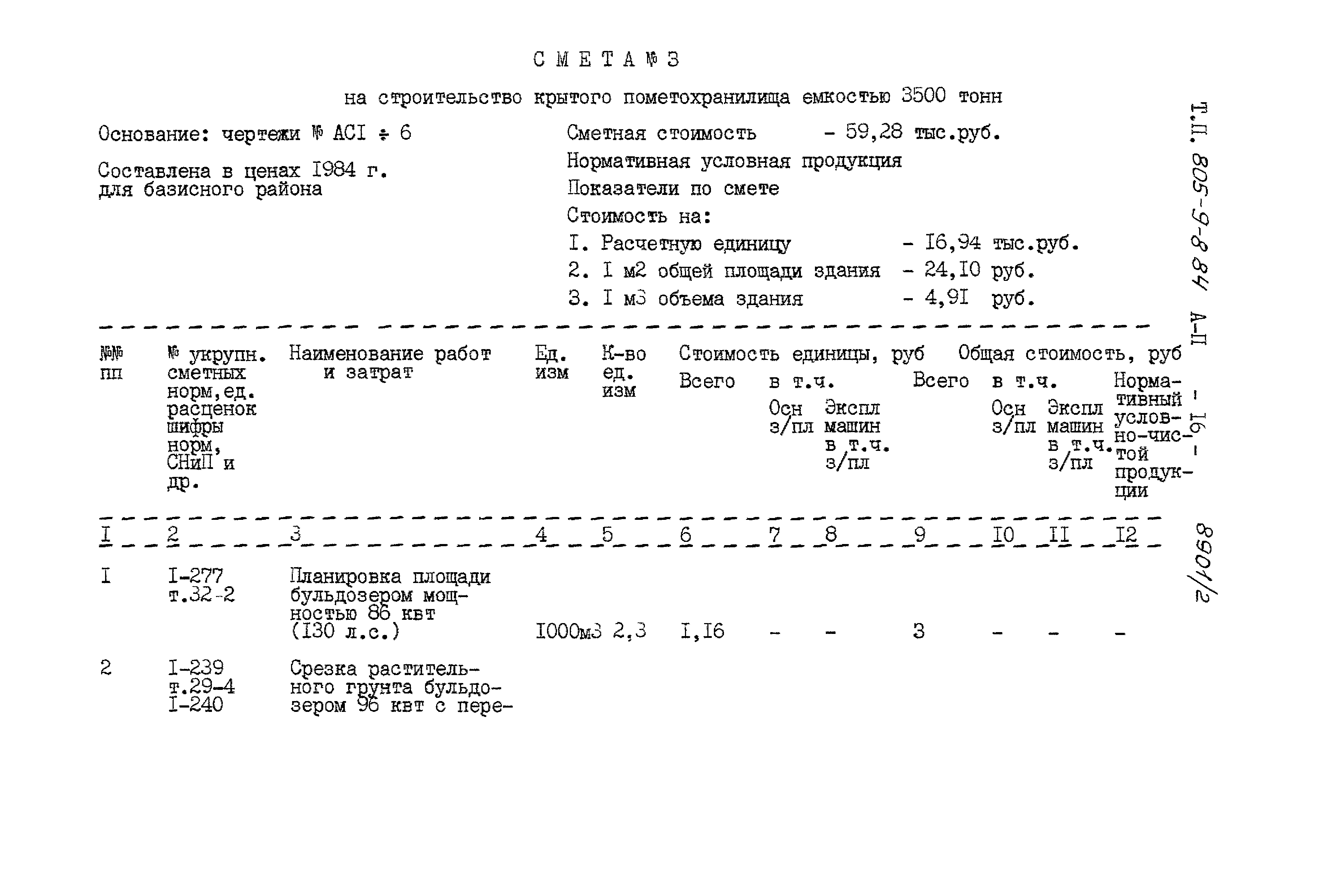 Типовой проект 805-9-8.84