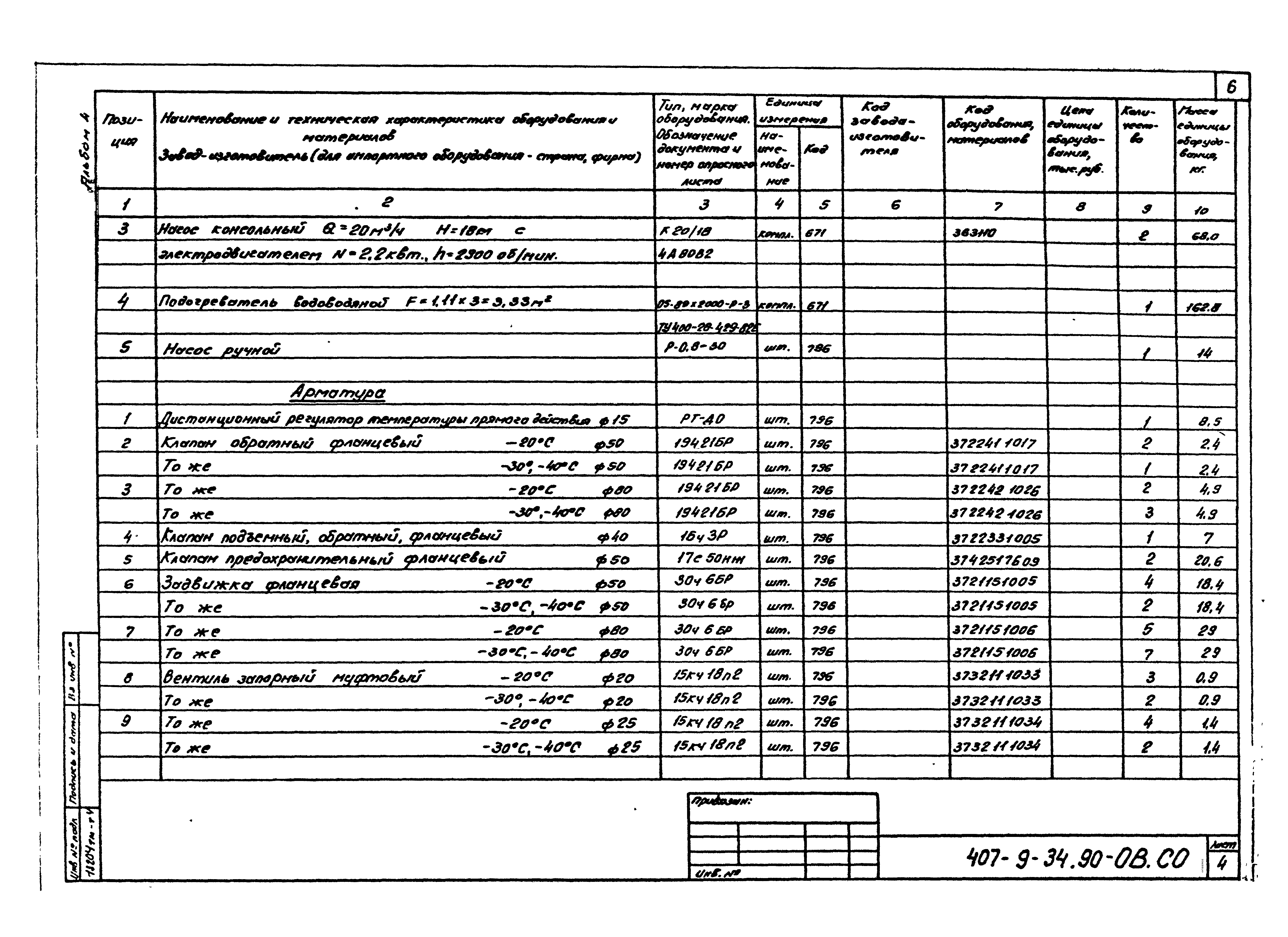 Типовой проект 407-9-34.90