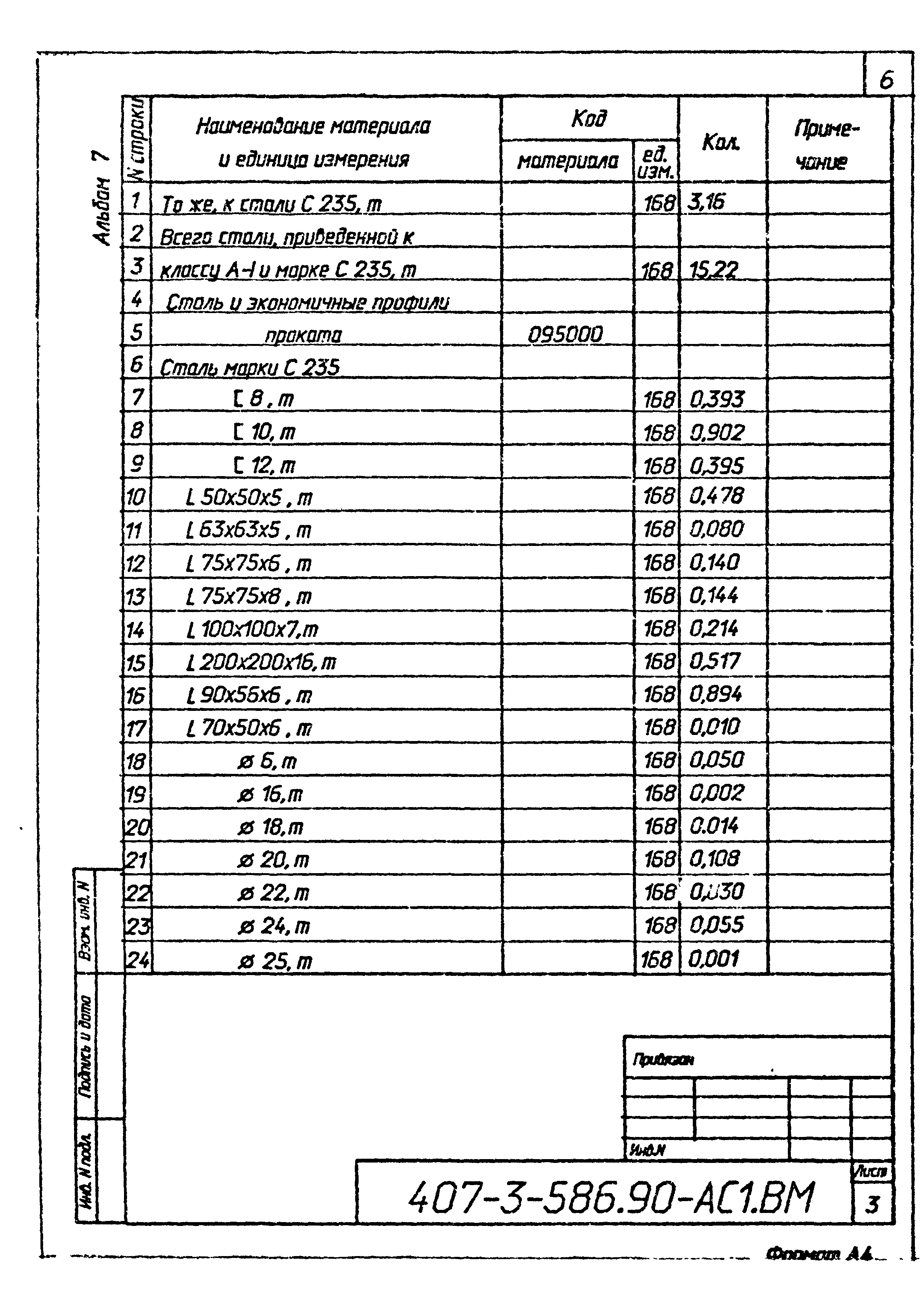 Типовой проект 407-3-586.90