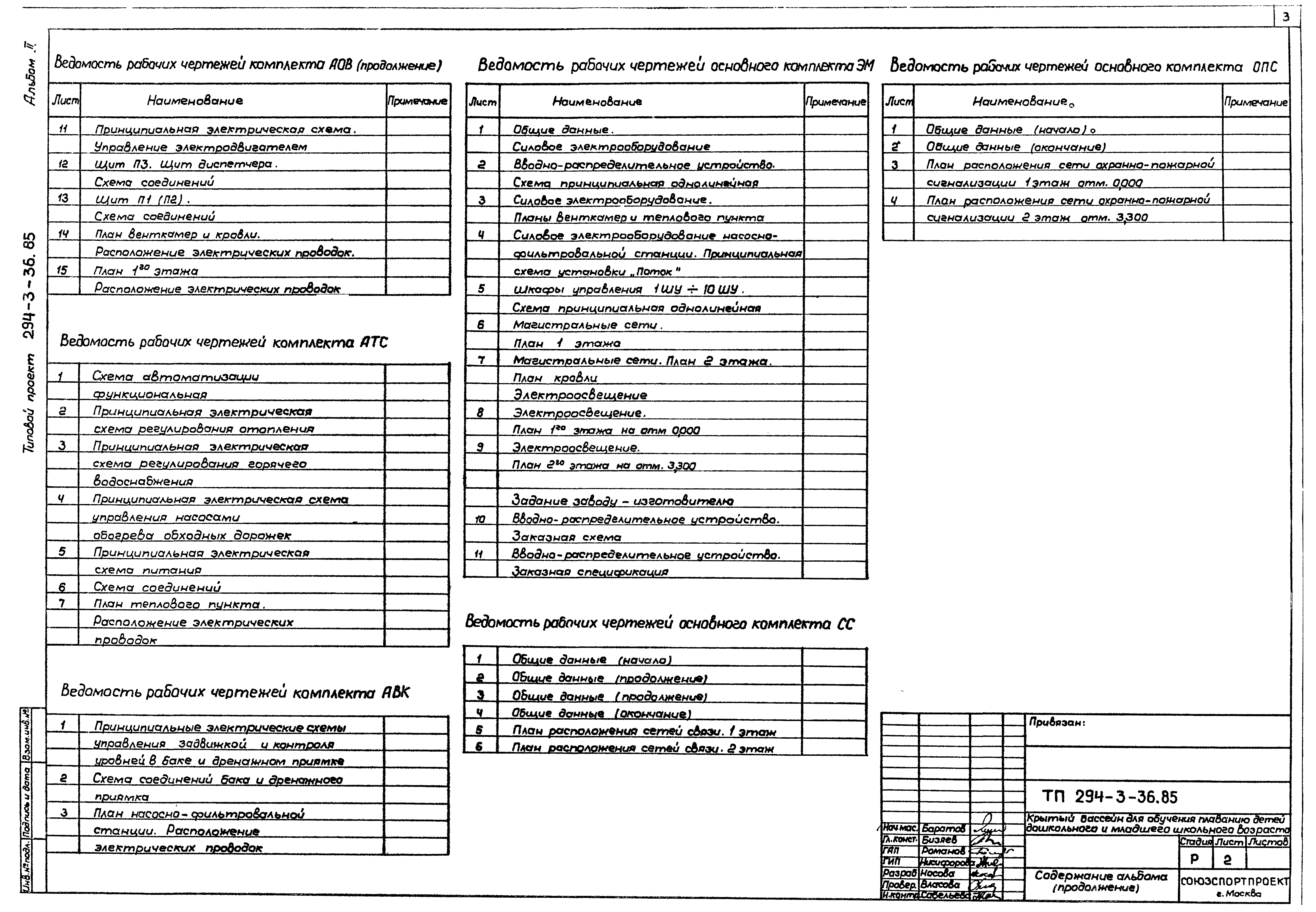 Типовой проект 294-3-36.85