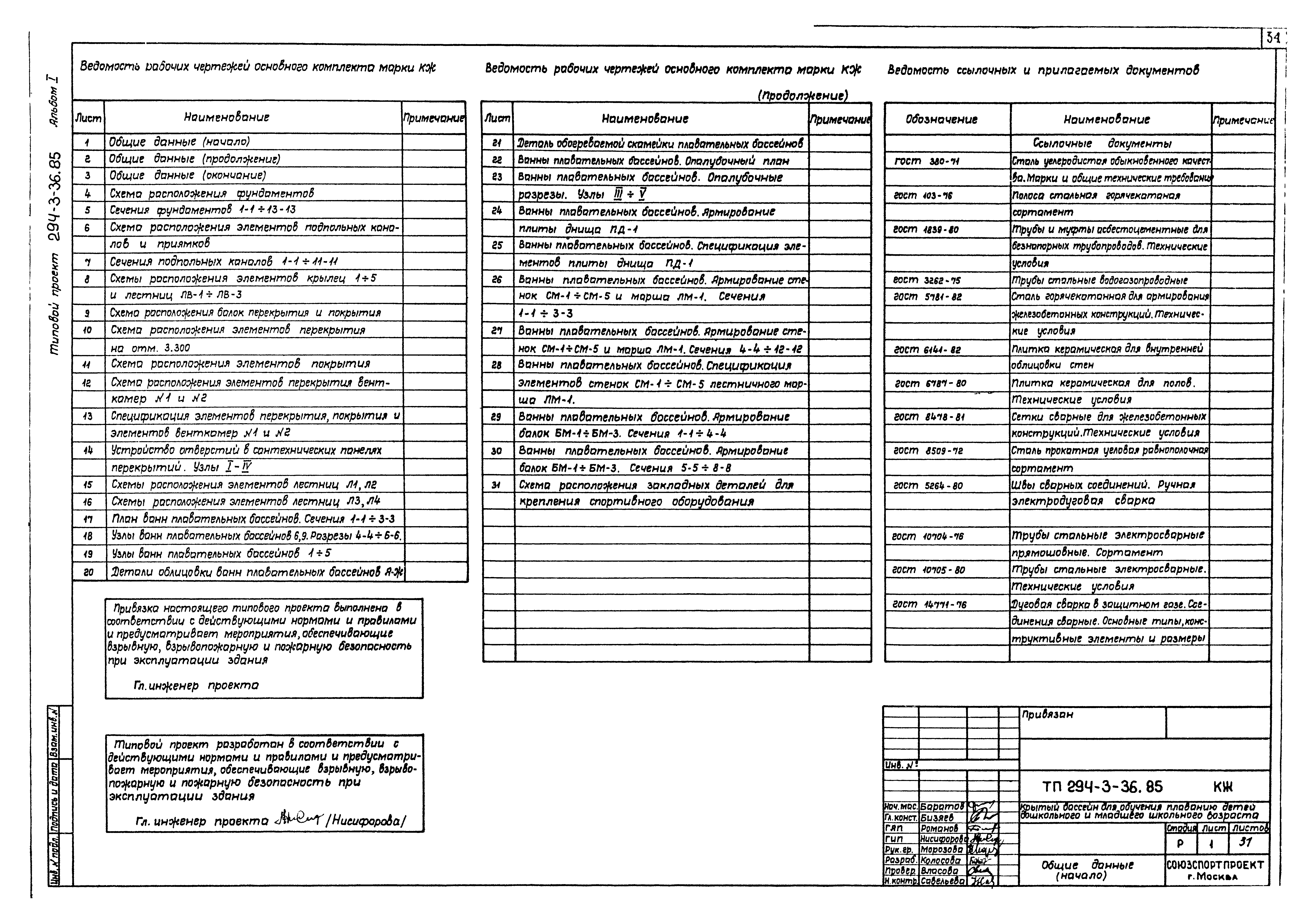 Типовой проект 294-3-36.85