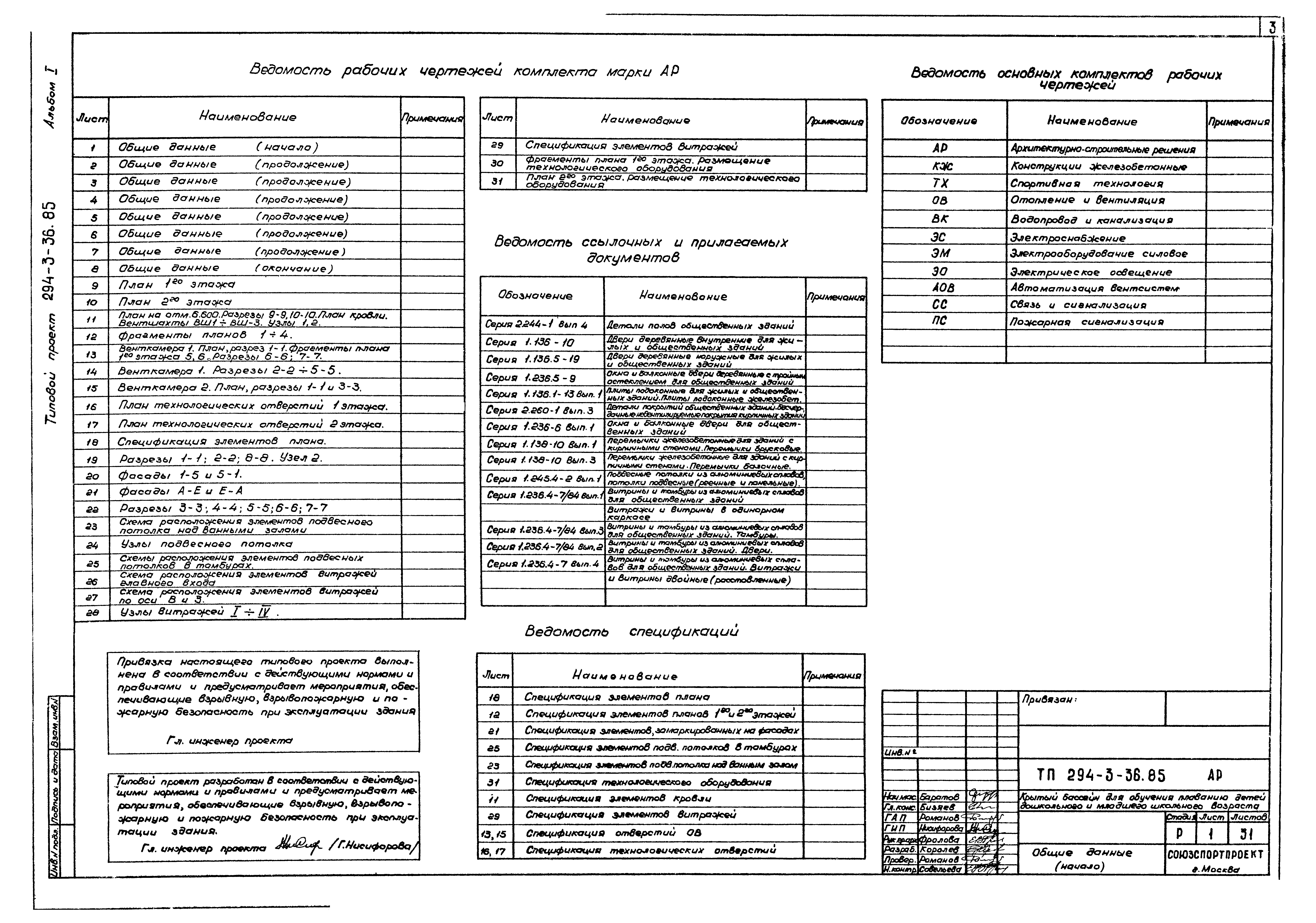 Типовой проект 294-3-36.85