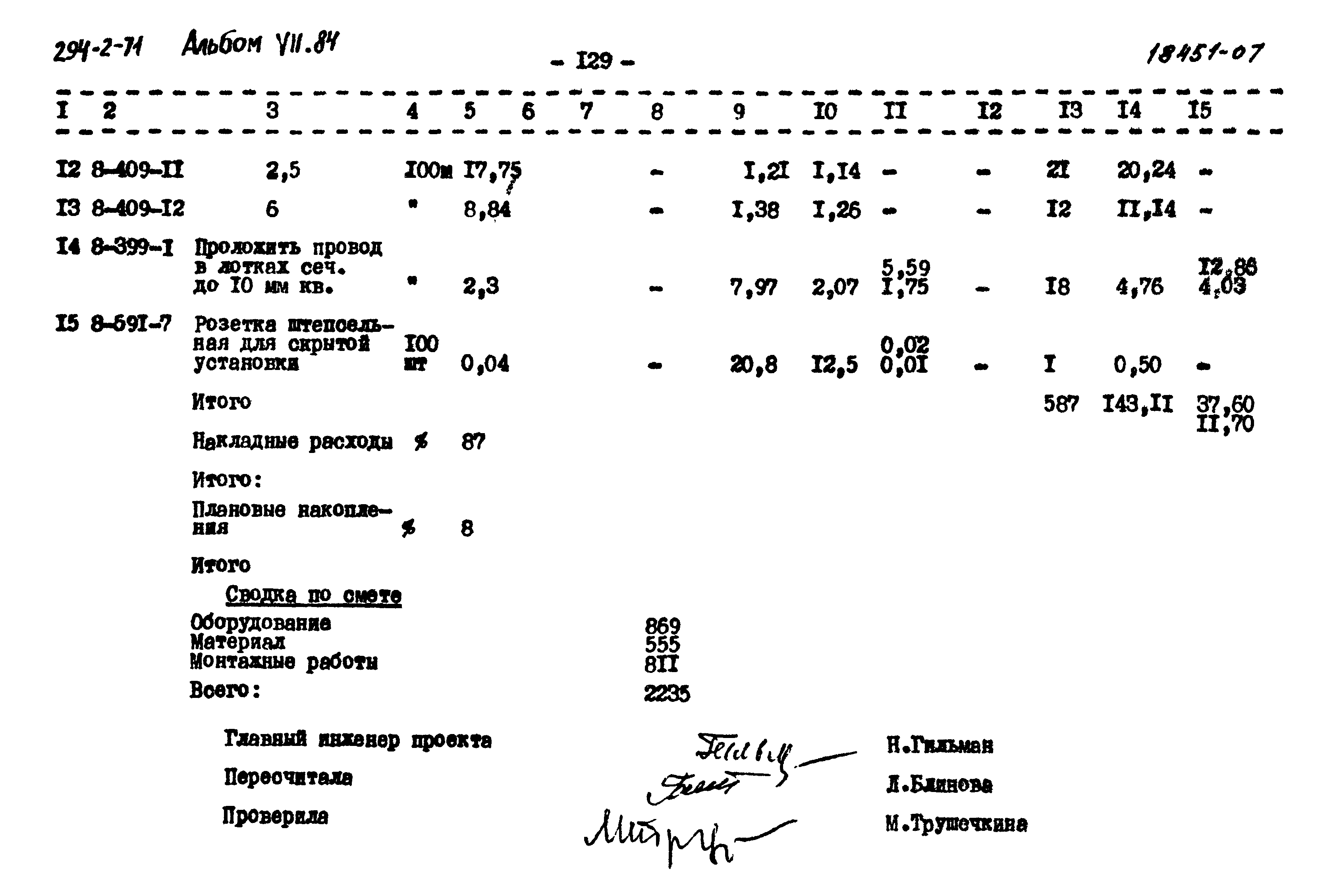 Типовой проект 294-2-71