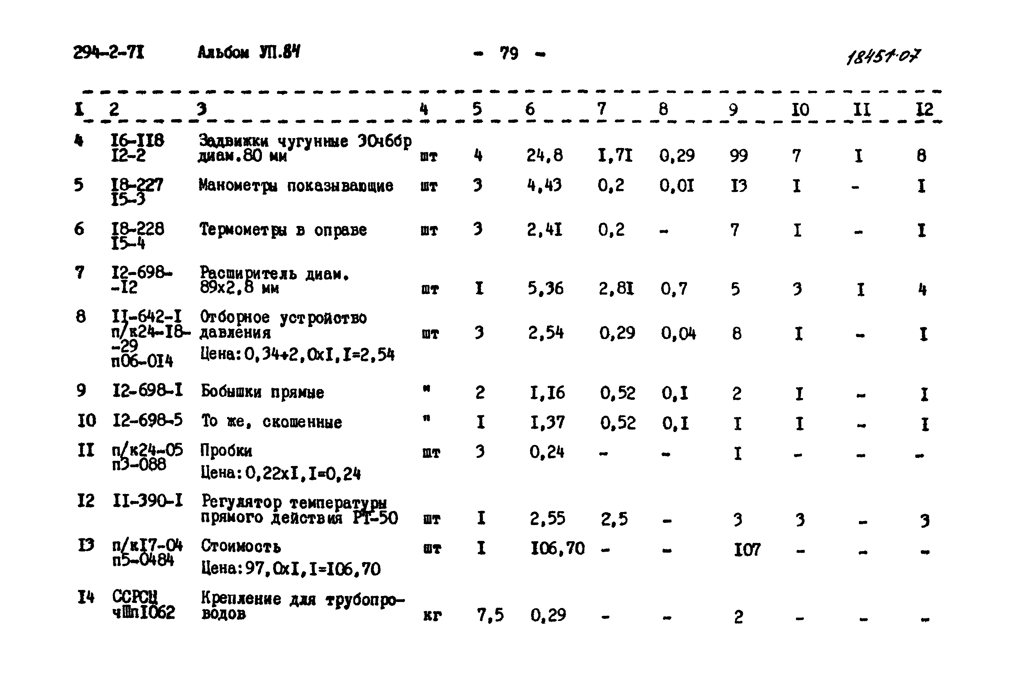 Типовой проект 294-2-71