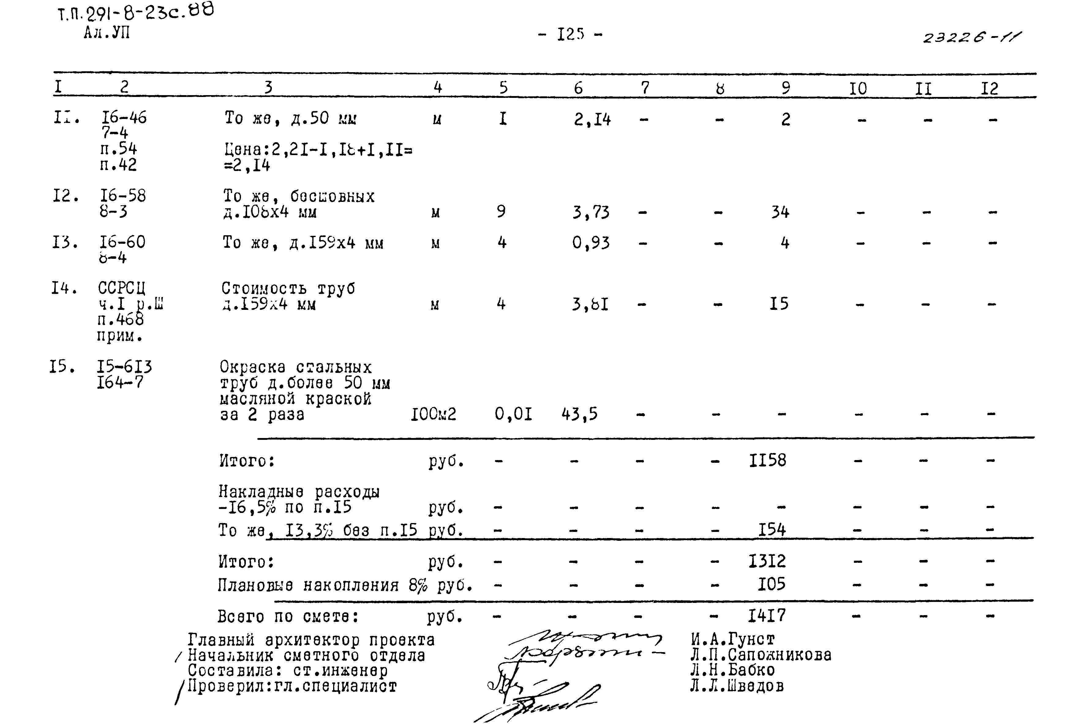 Типовой проект 291-8-23с.88