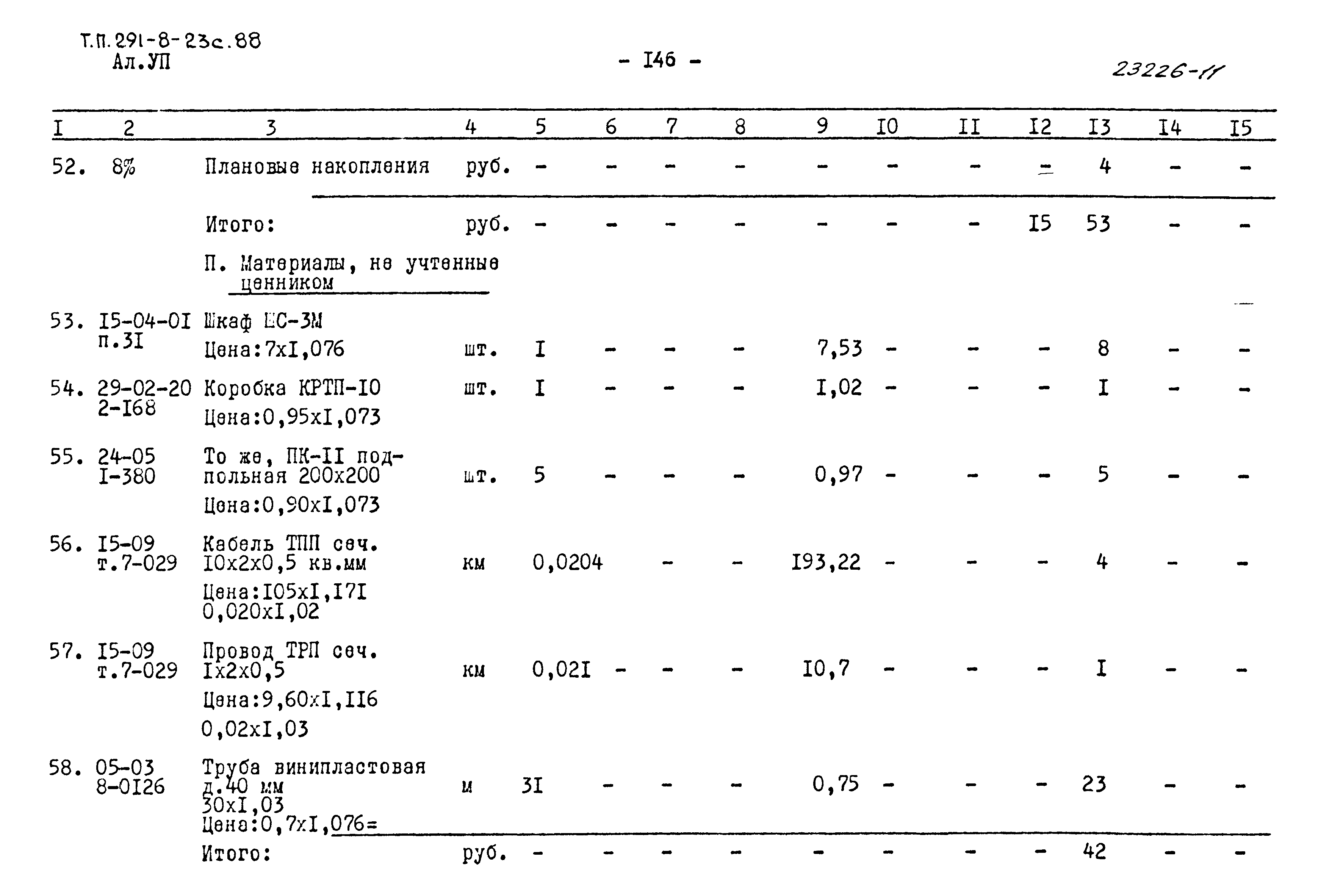 Типовой проект 291-8-23с.88