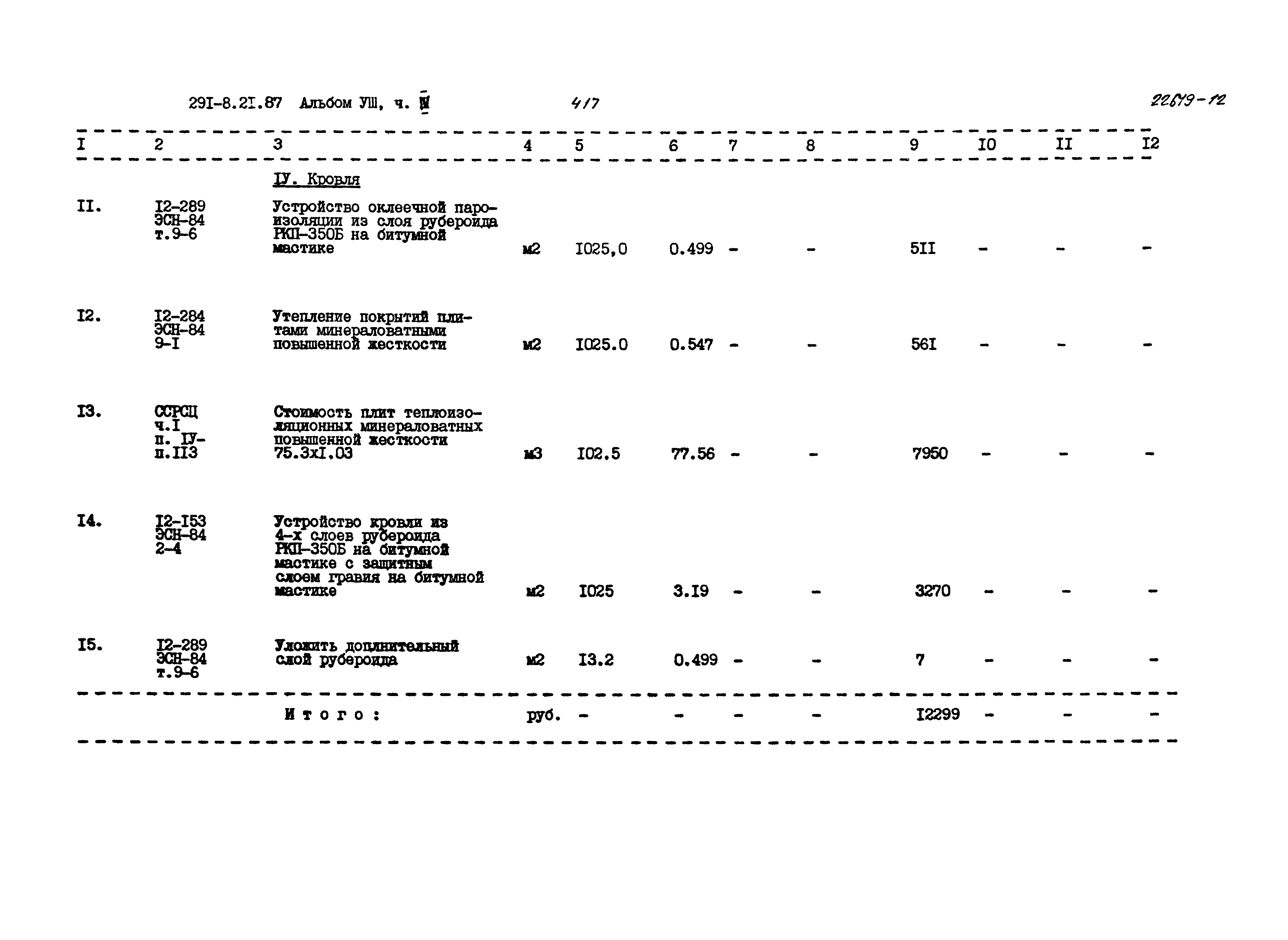 Типовой проект 291-8-21.87