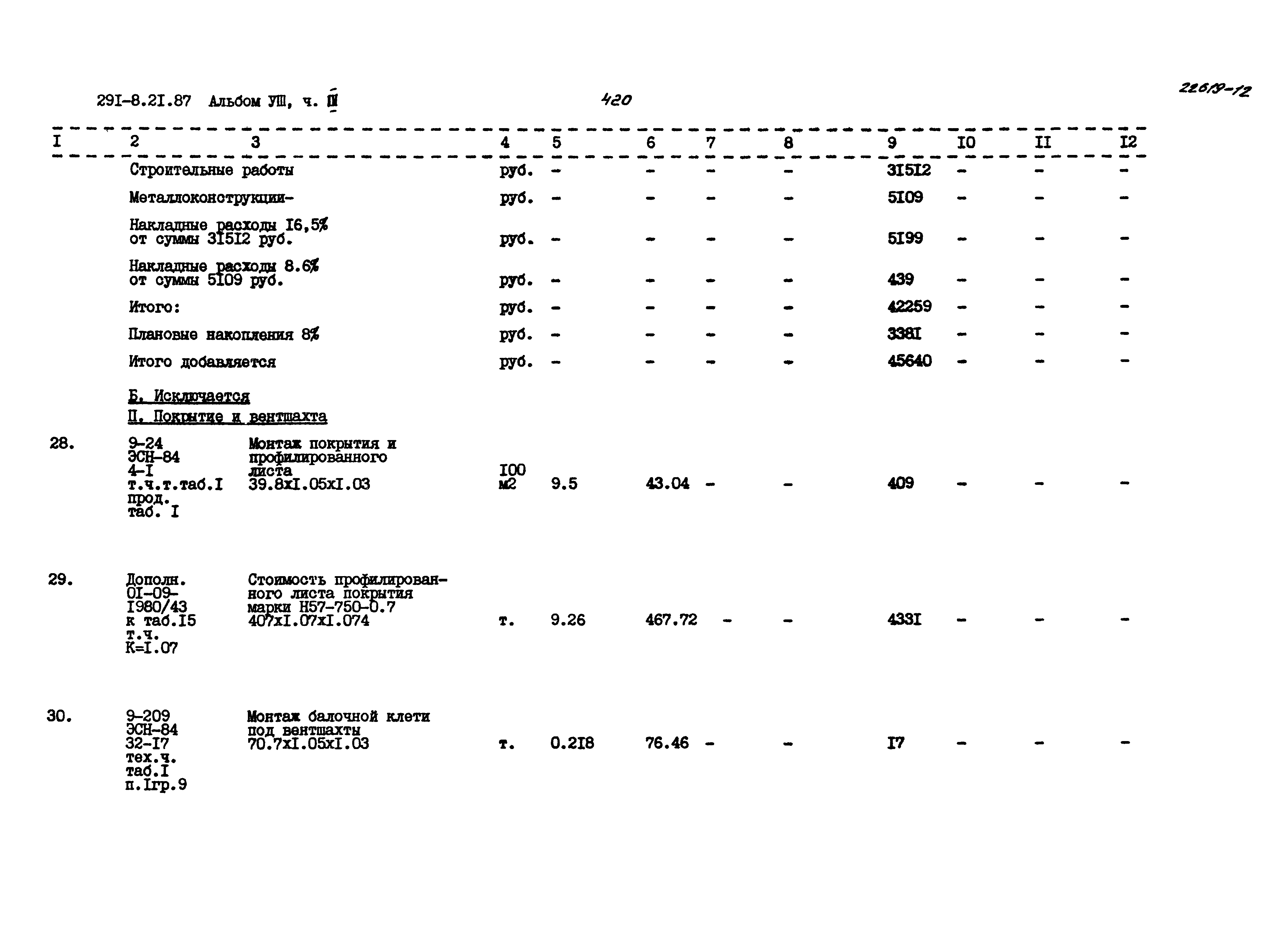 Типовой проект 291-8-21.87