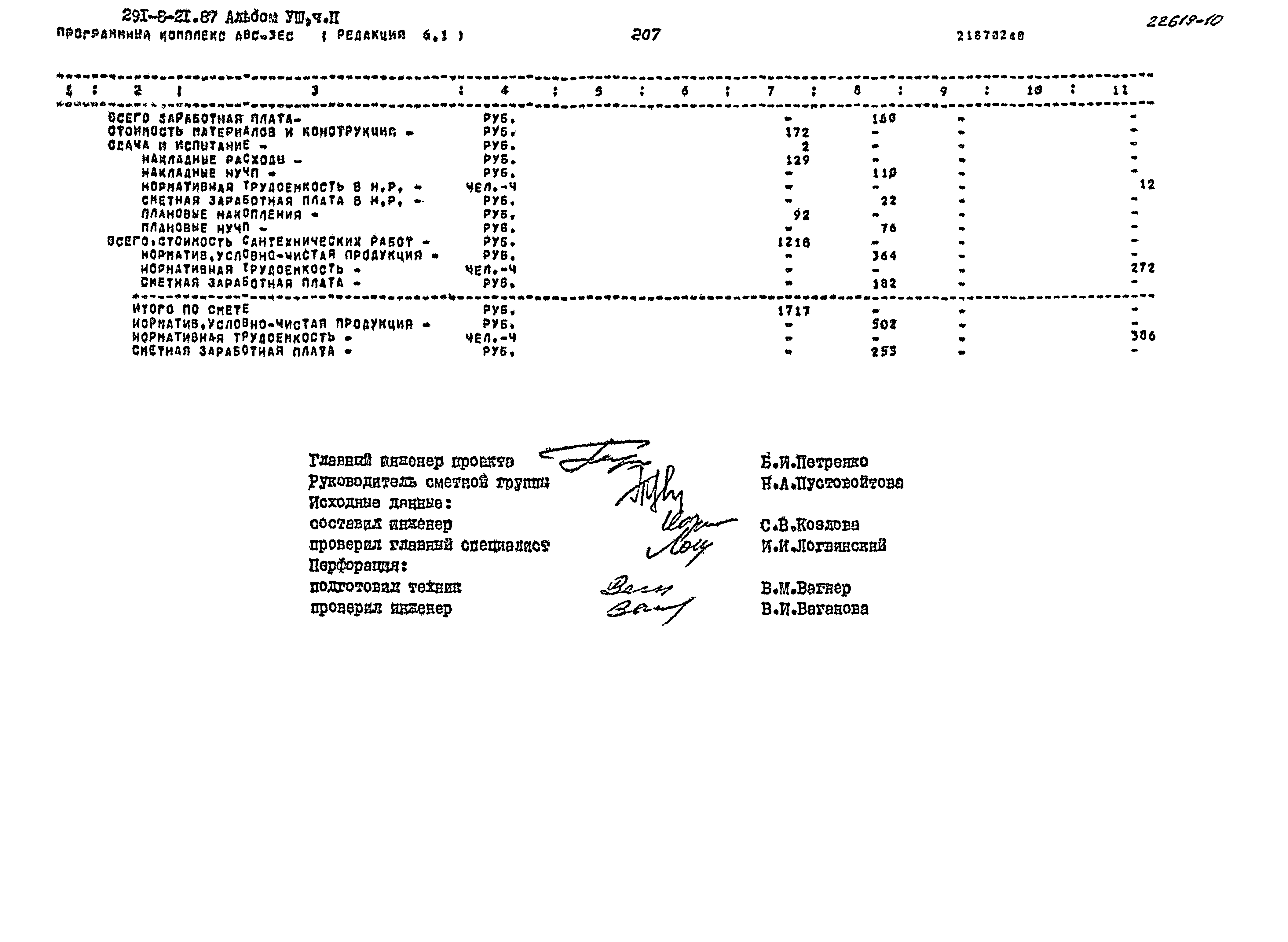 Типовой проект 291-8-21.87