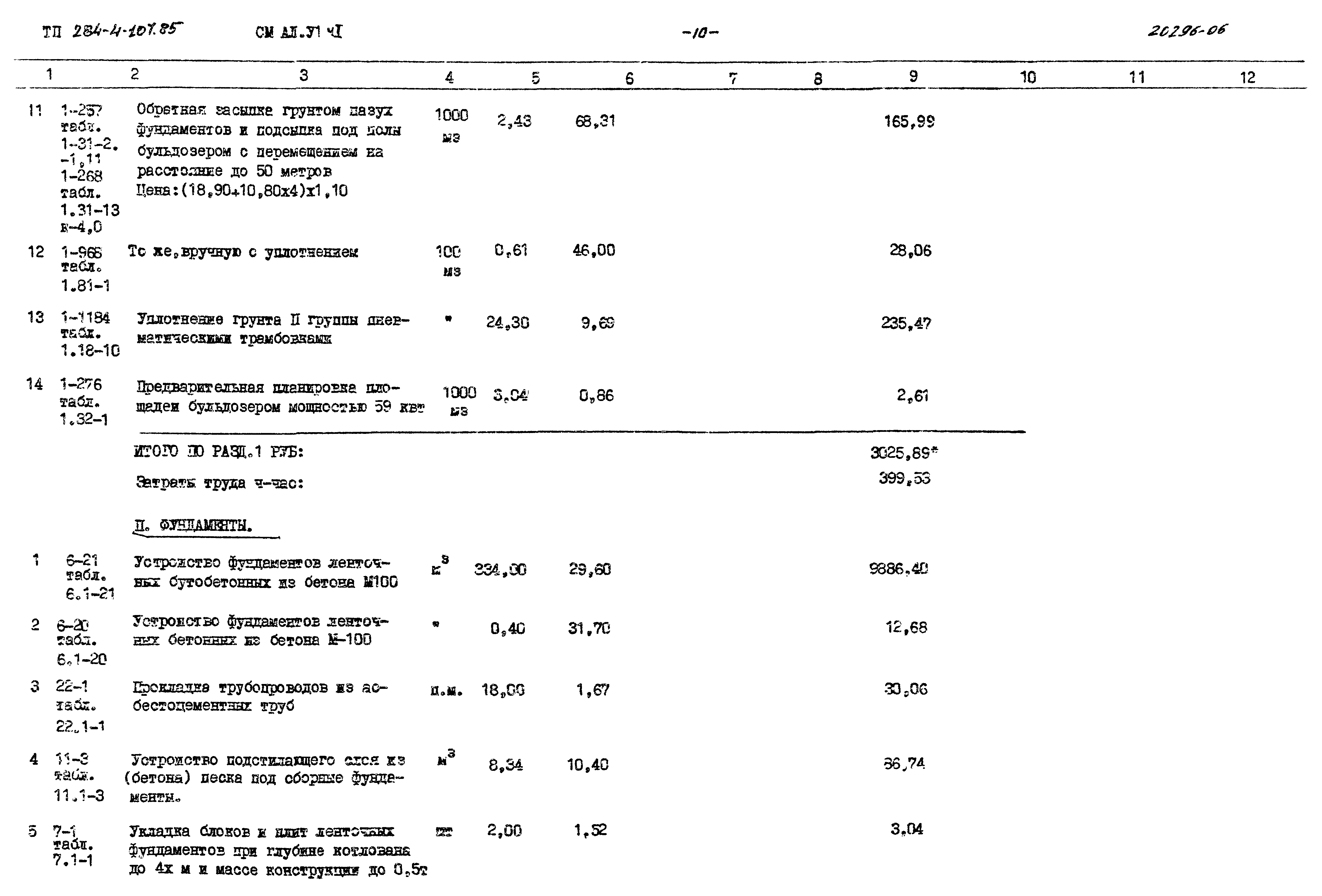 Типовой проект 284-4-107.85