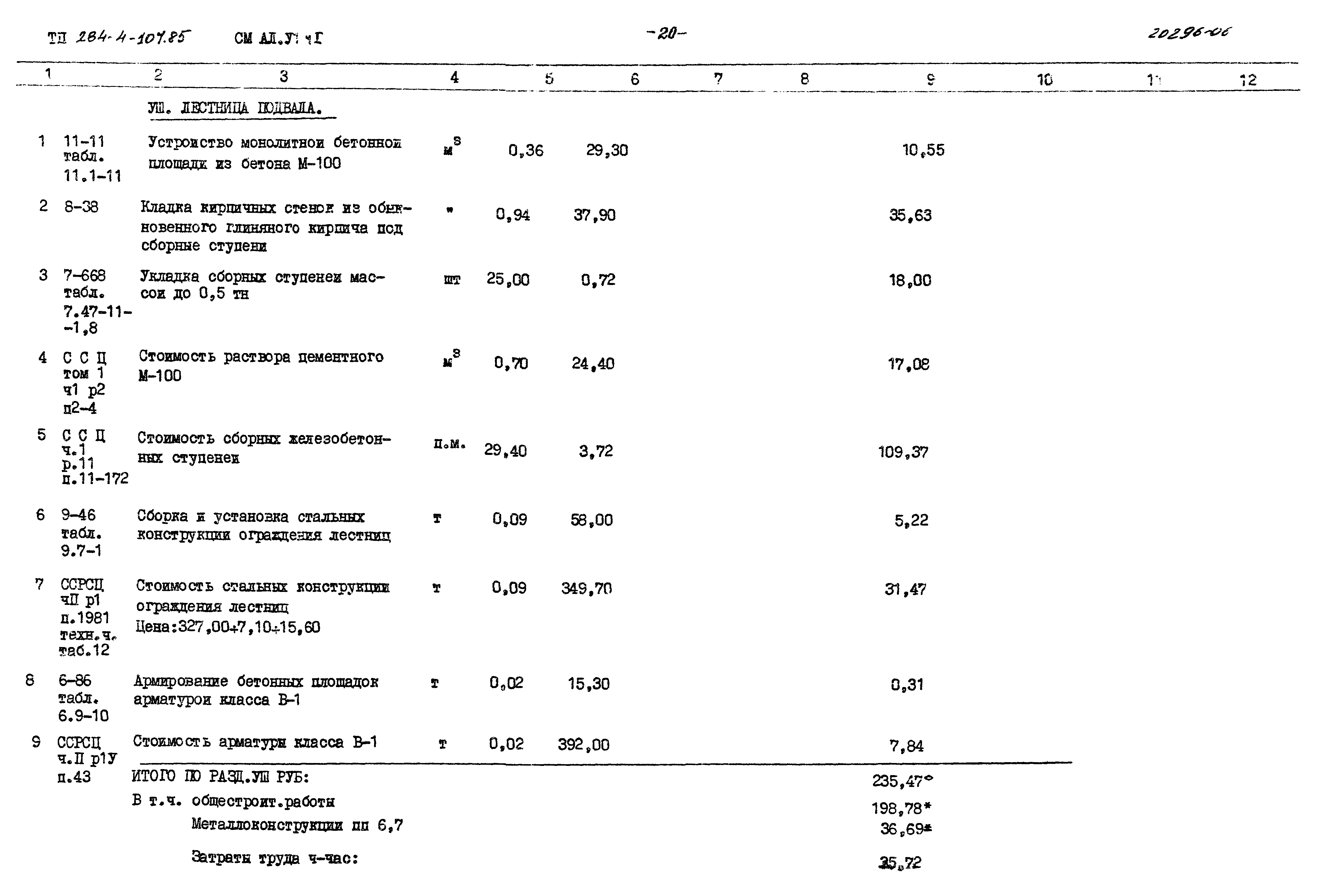 Типовой проект 284-4-107.85