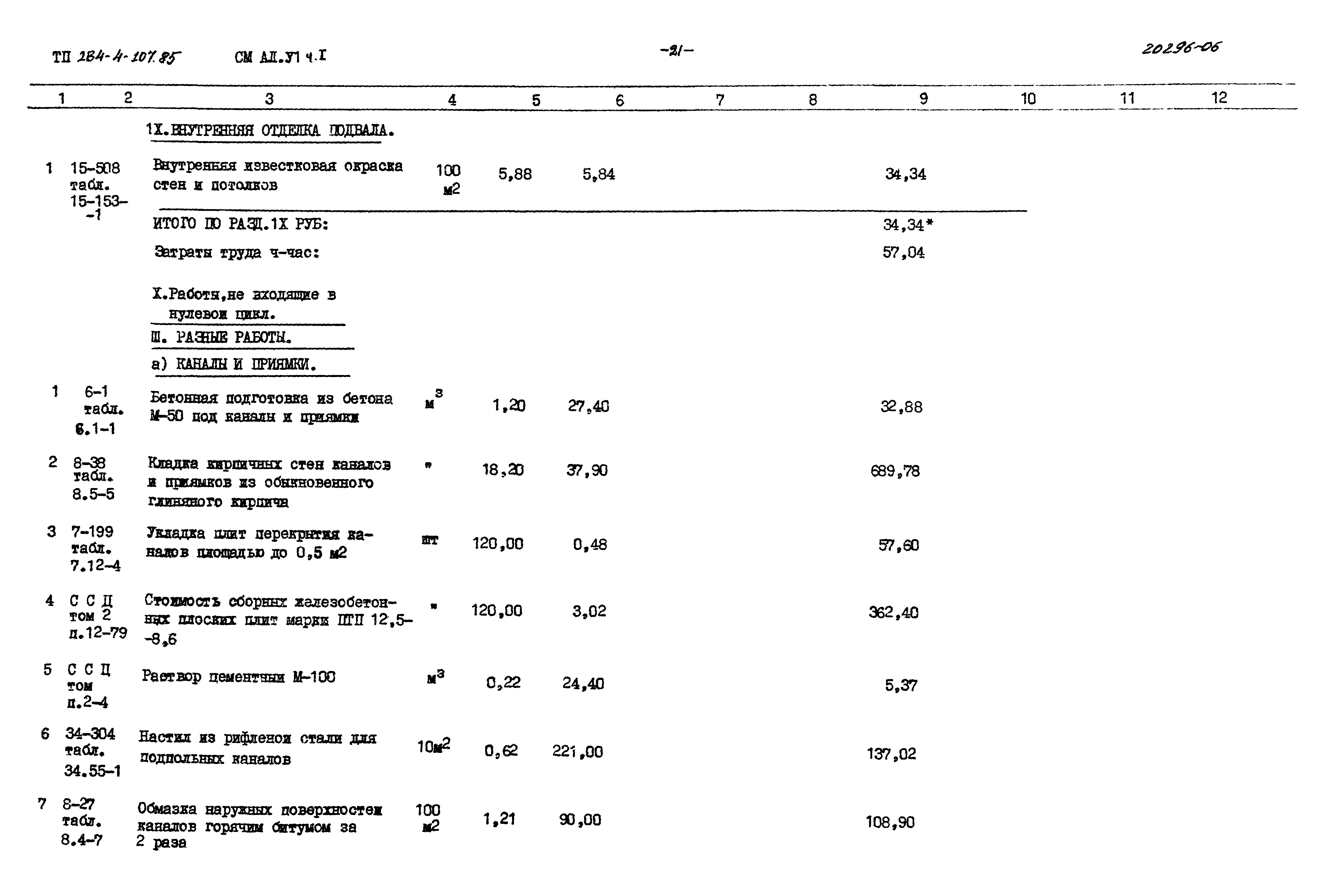 Типовой проект 284-4-107.85