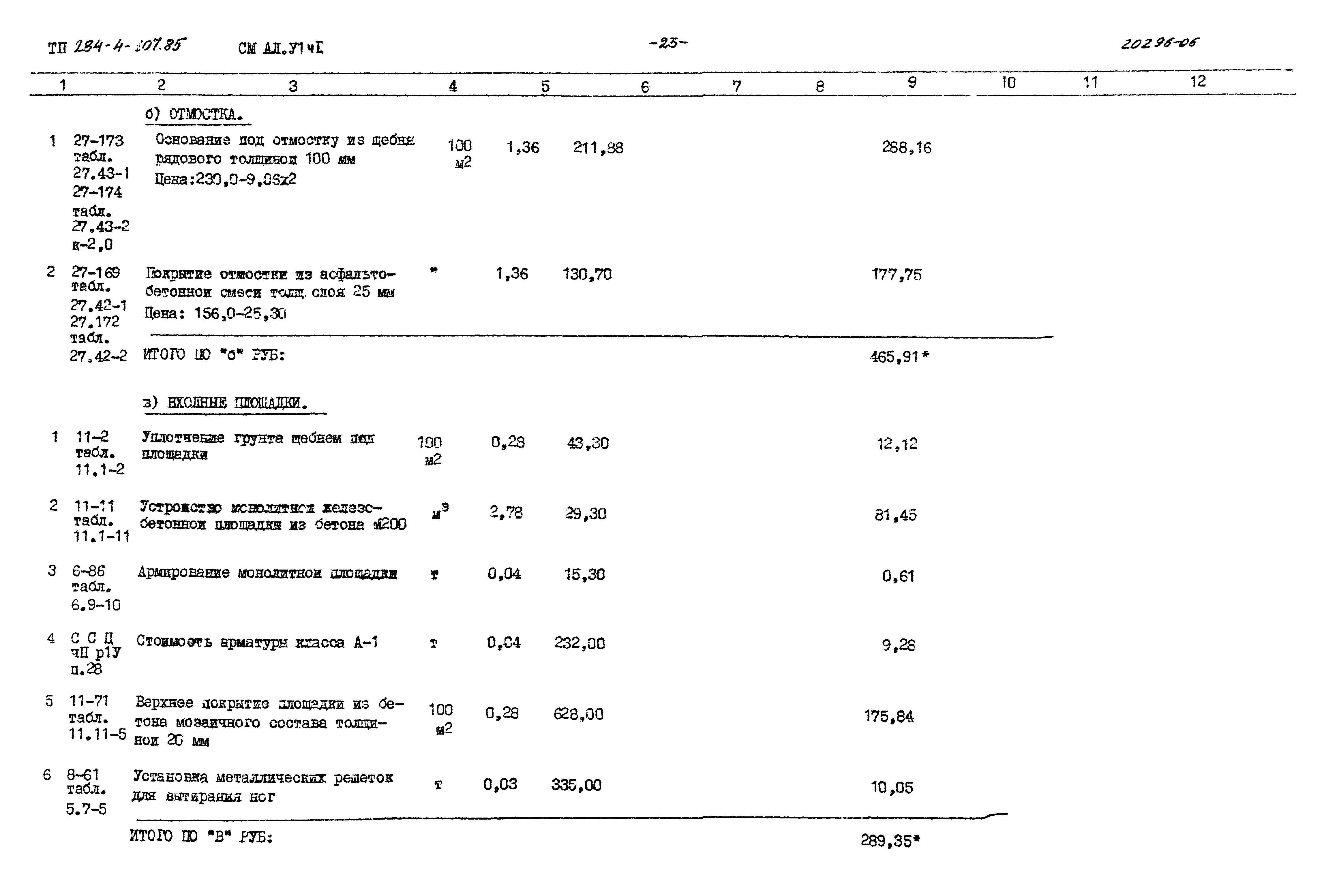 Типовой проект 284-4-107.85