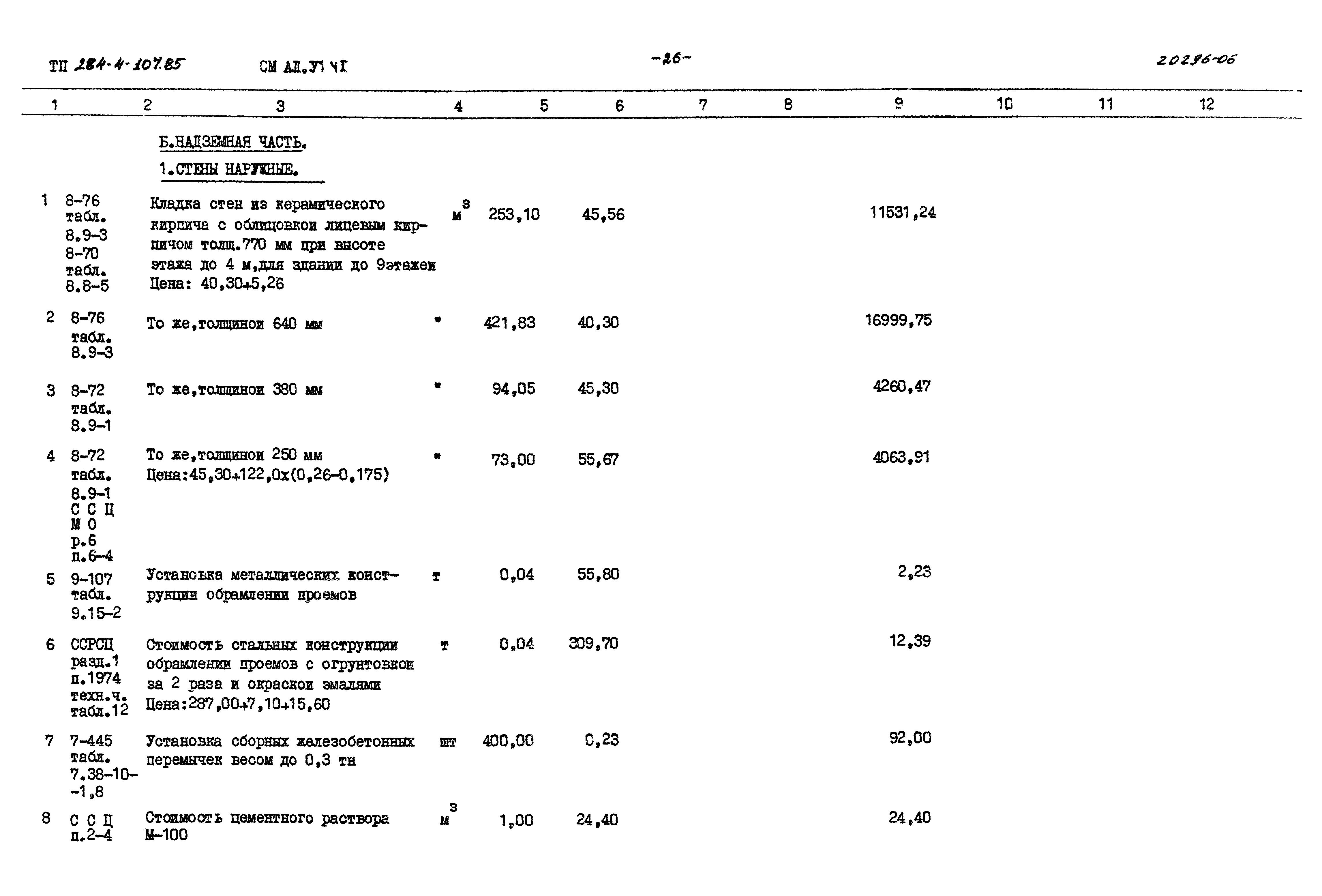 Типовой проект 284-4-107.85