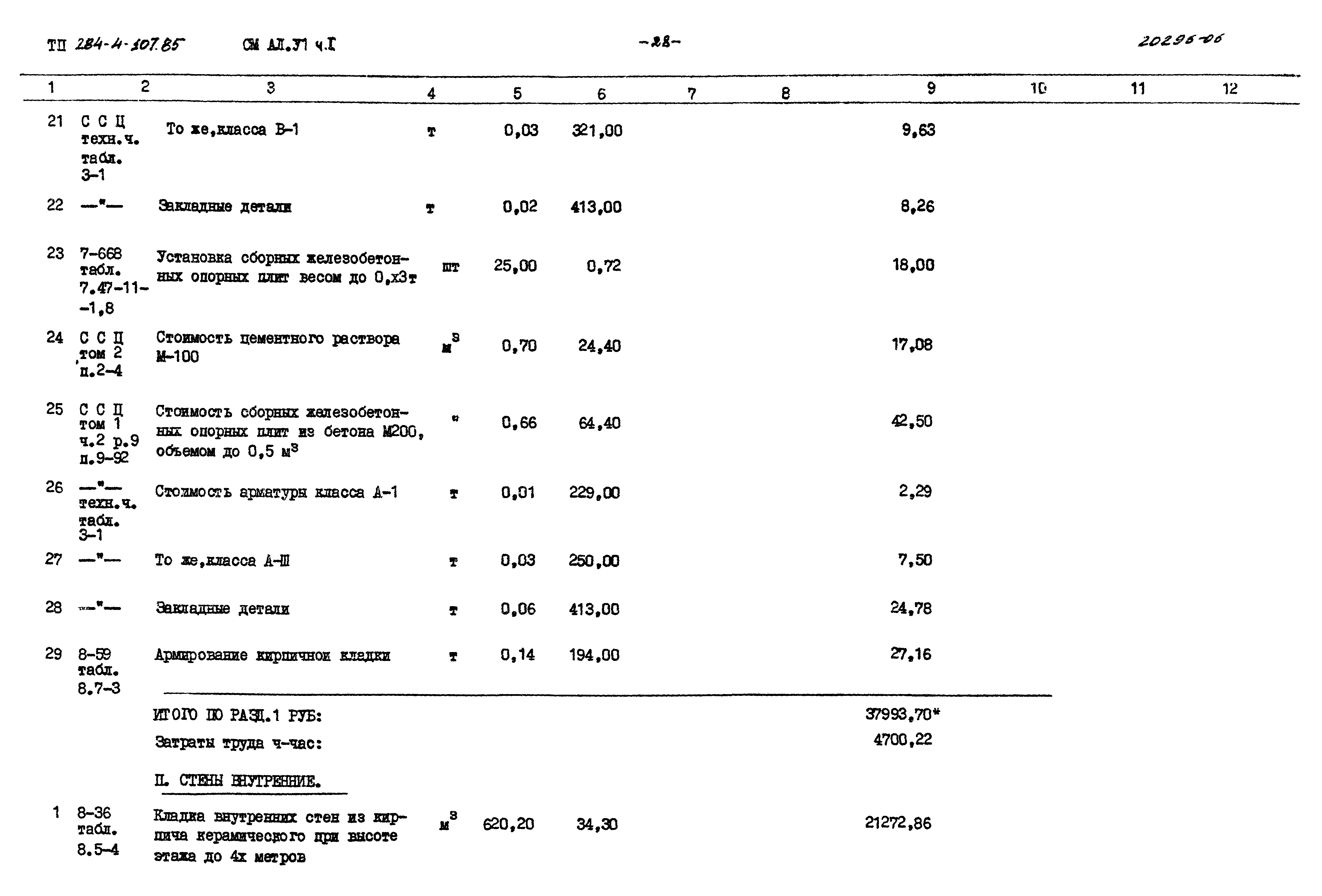 Типовой проект 284-4-107.85